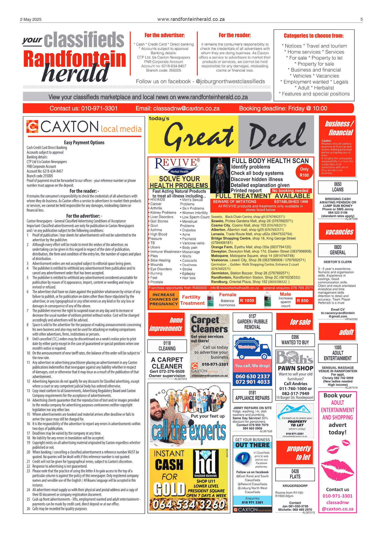 Randfontein Herald 2 May 2025 page 5