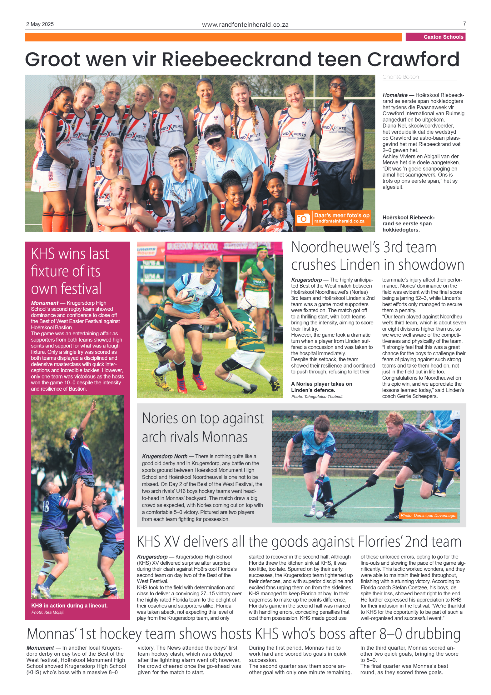 Randfontein Herald 2 May 2025 page 7