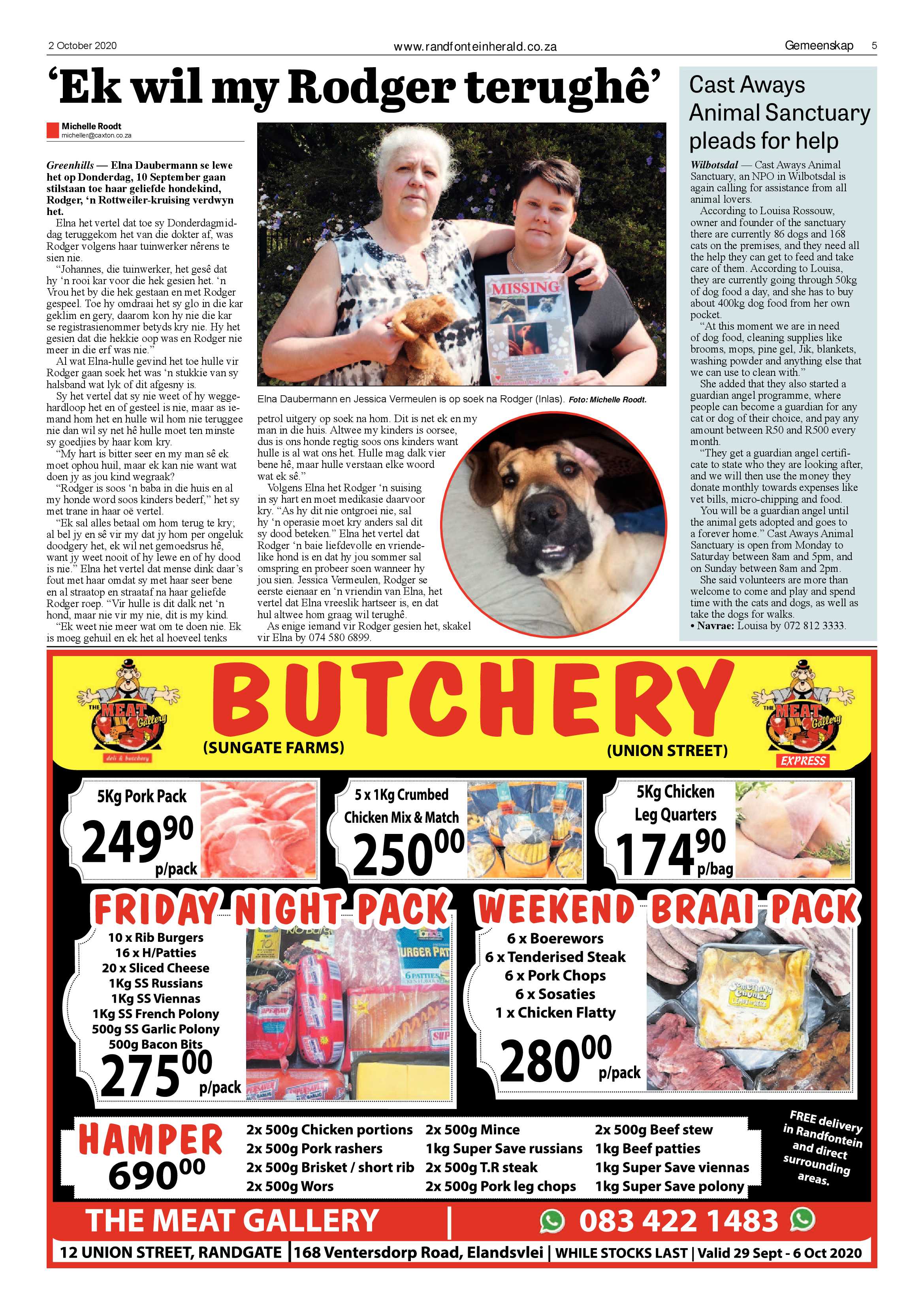 Randfontein Herald 2 October 2020 page 5