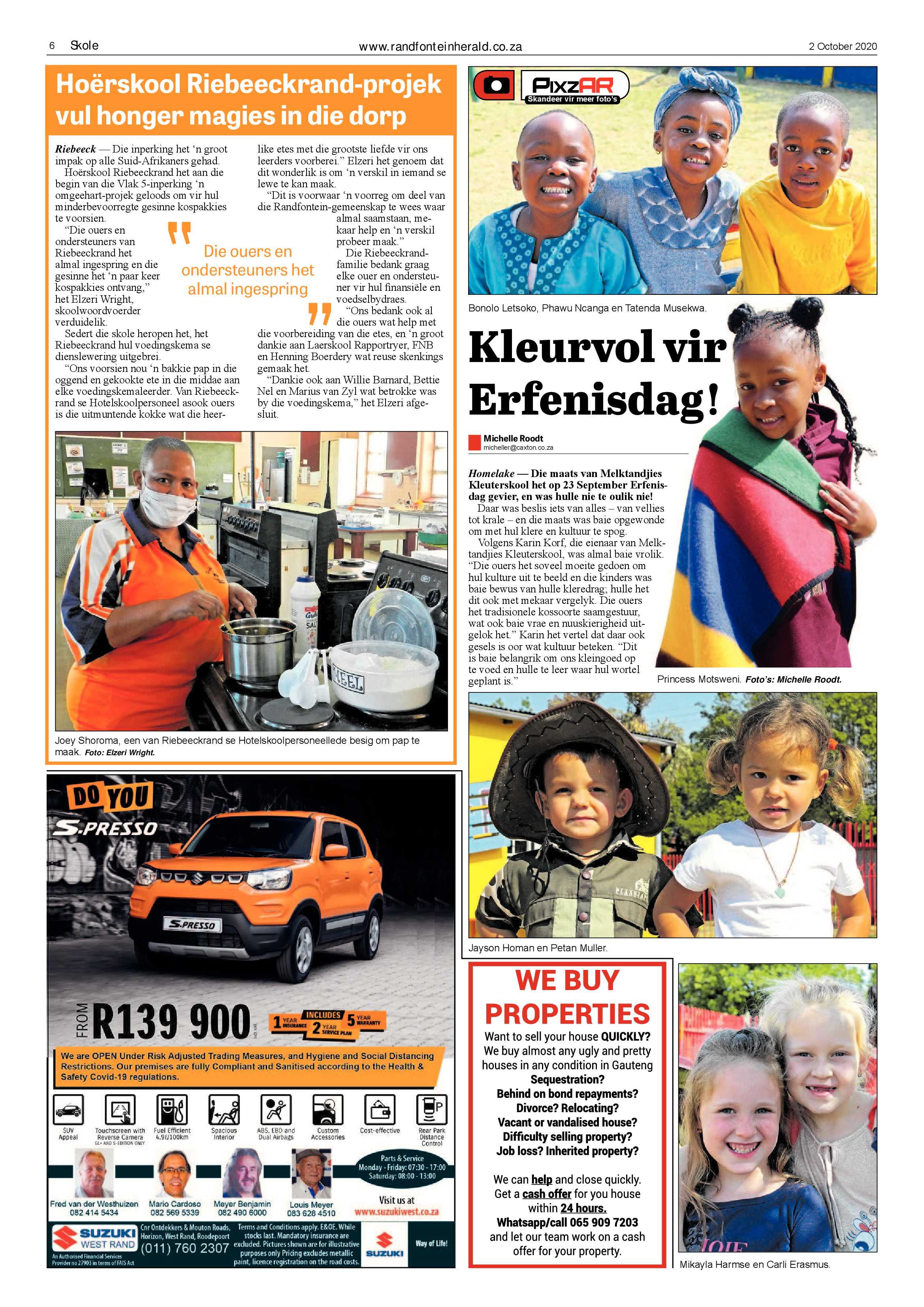 Randfontein Herald 2 October 2020 page 6