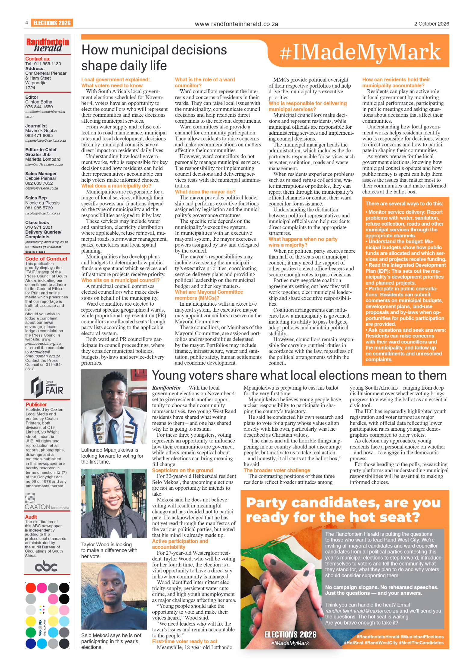 Randfontein Herald 2 October 2026 page 4