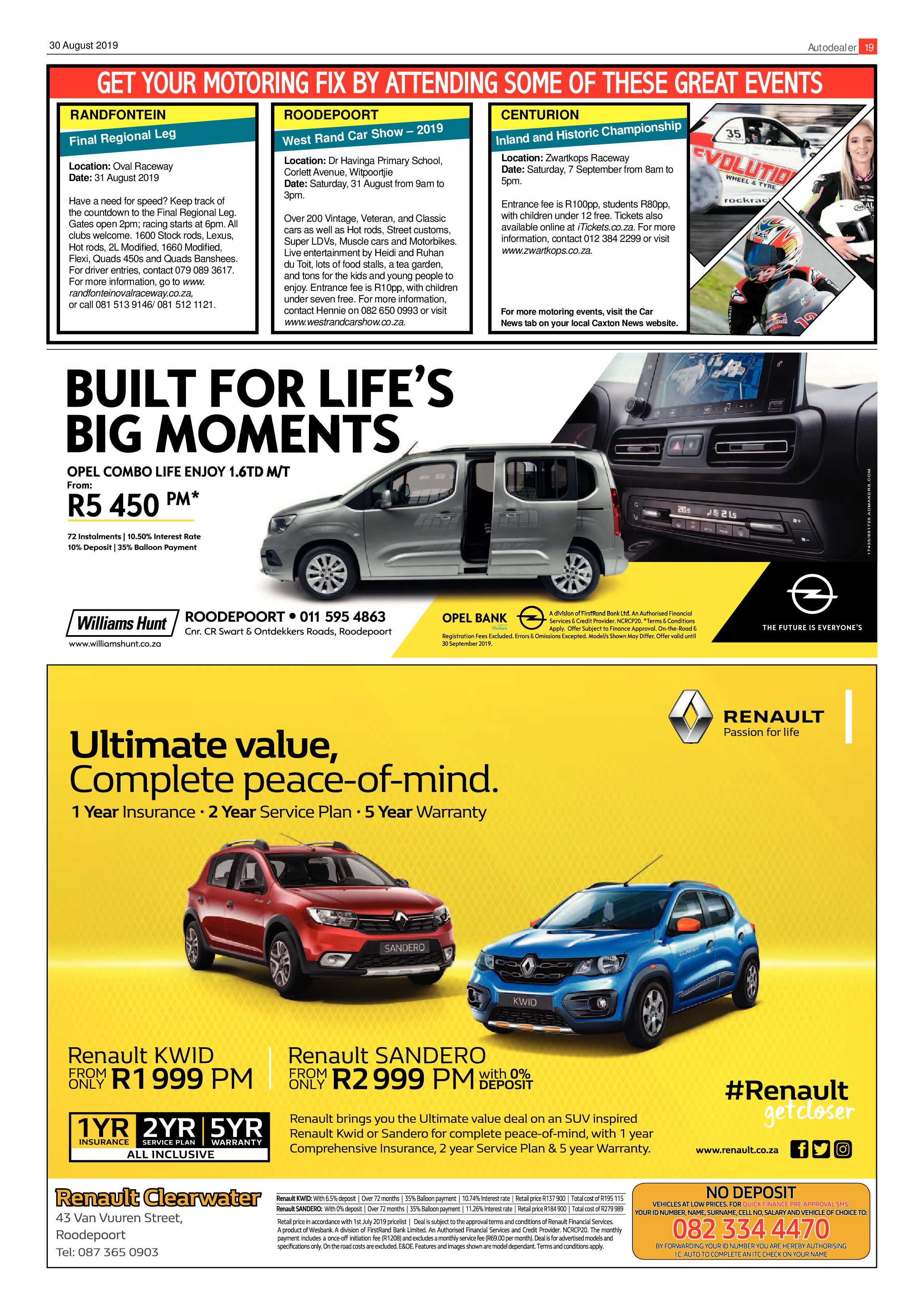 Randfontein Herald 30 August 2019 page 19