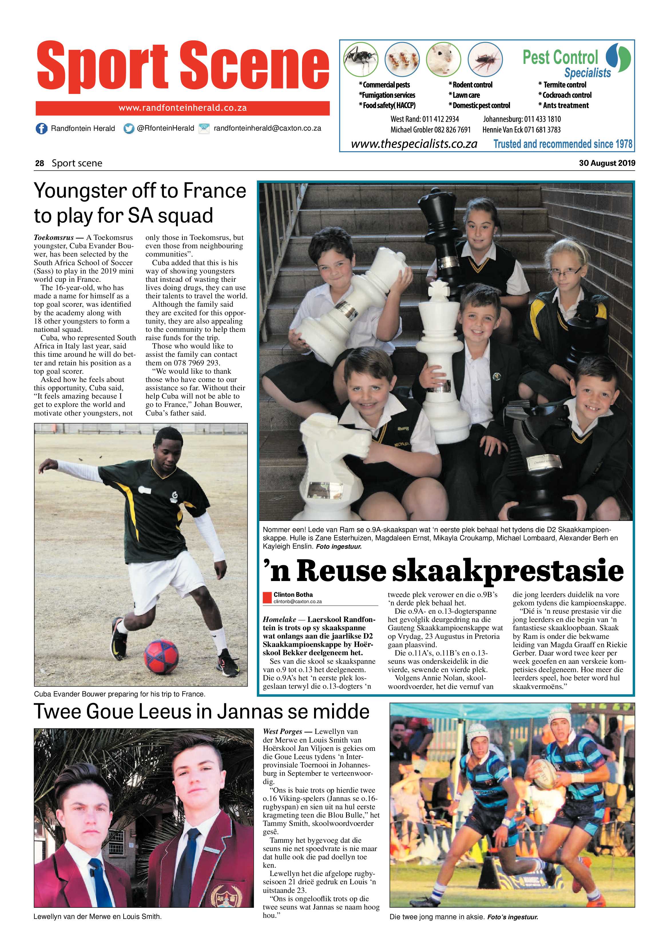 Randfontein Herald 30 August 2019 page 28