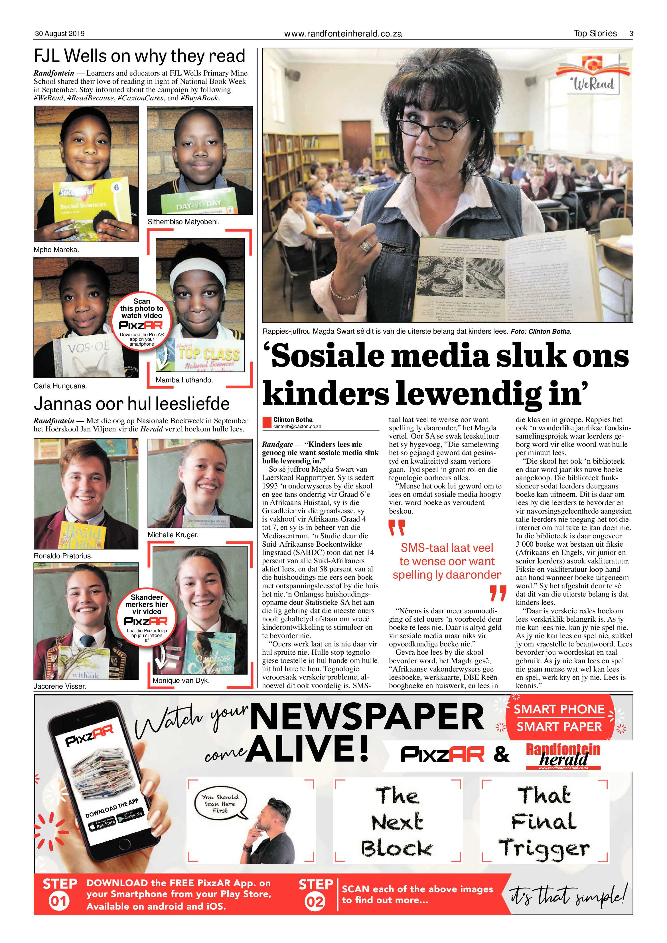 Randfontein Herald 30 August 2019 page 3