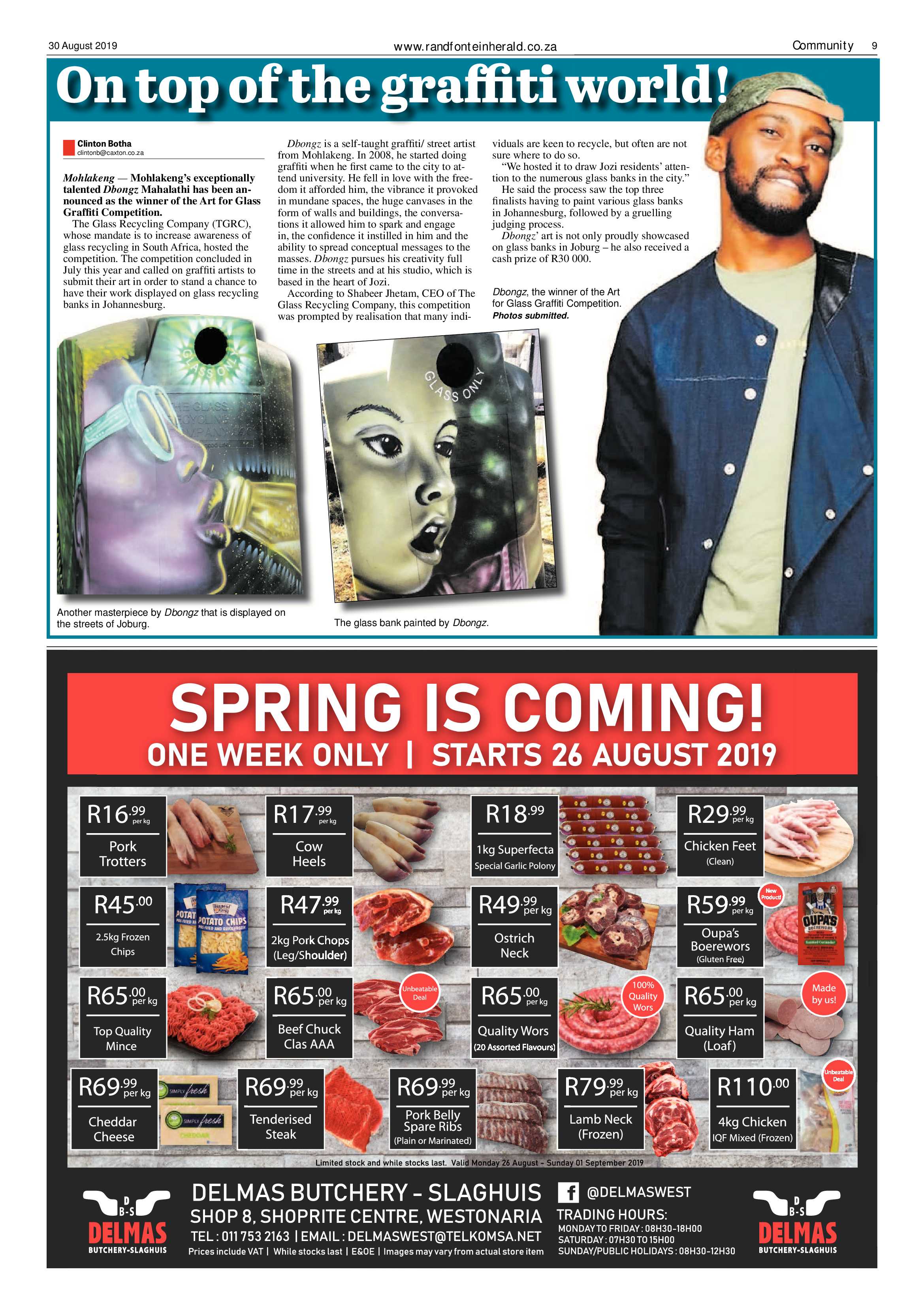 Randfontein Herald 30 August 2019 page 9