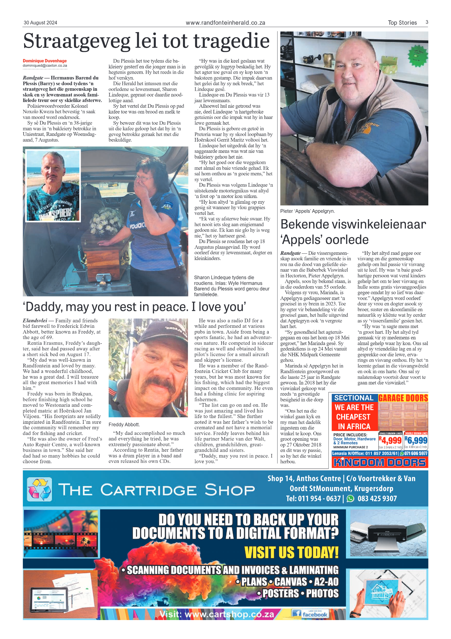 Randfontein Herald 30 August 2024 page 3