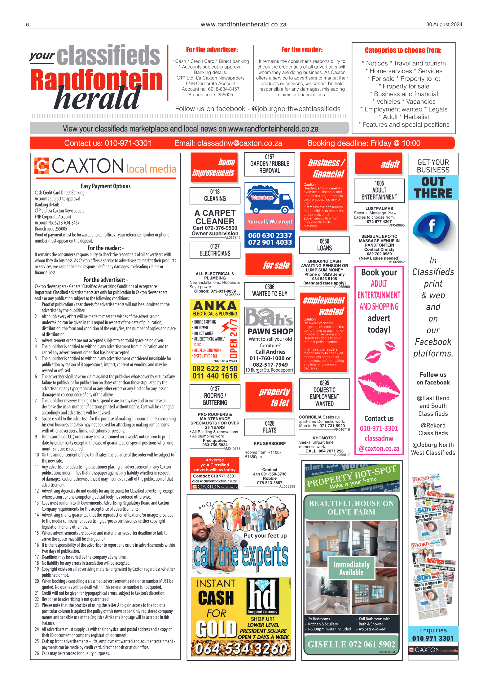 Randfontein Herald 30 August 2024 page 6