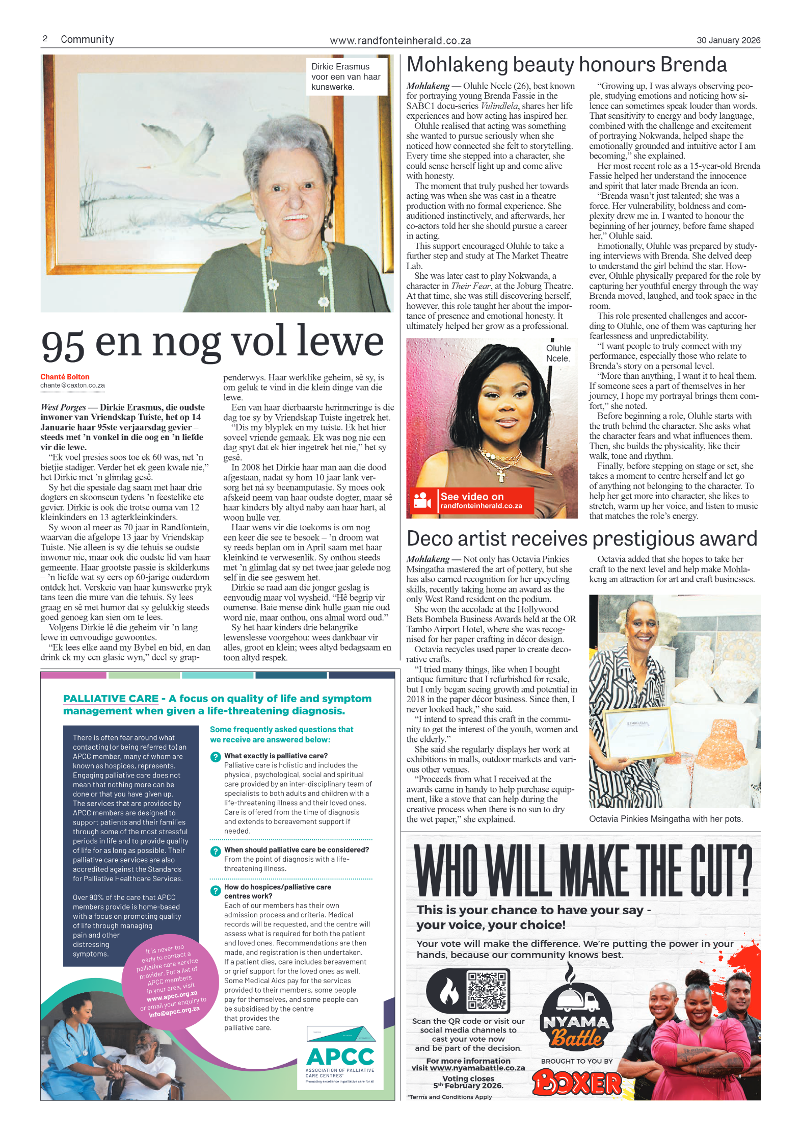 Randfontein Herald 30 Janaury 2026 page 2
