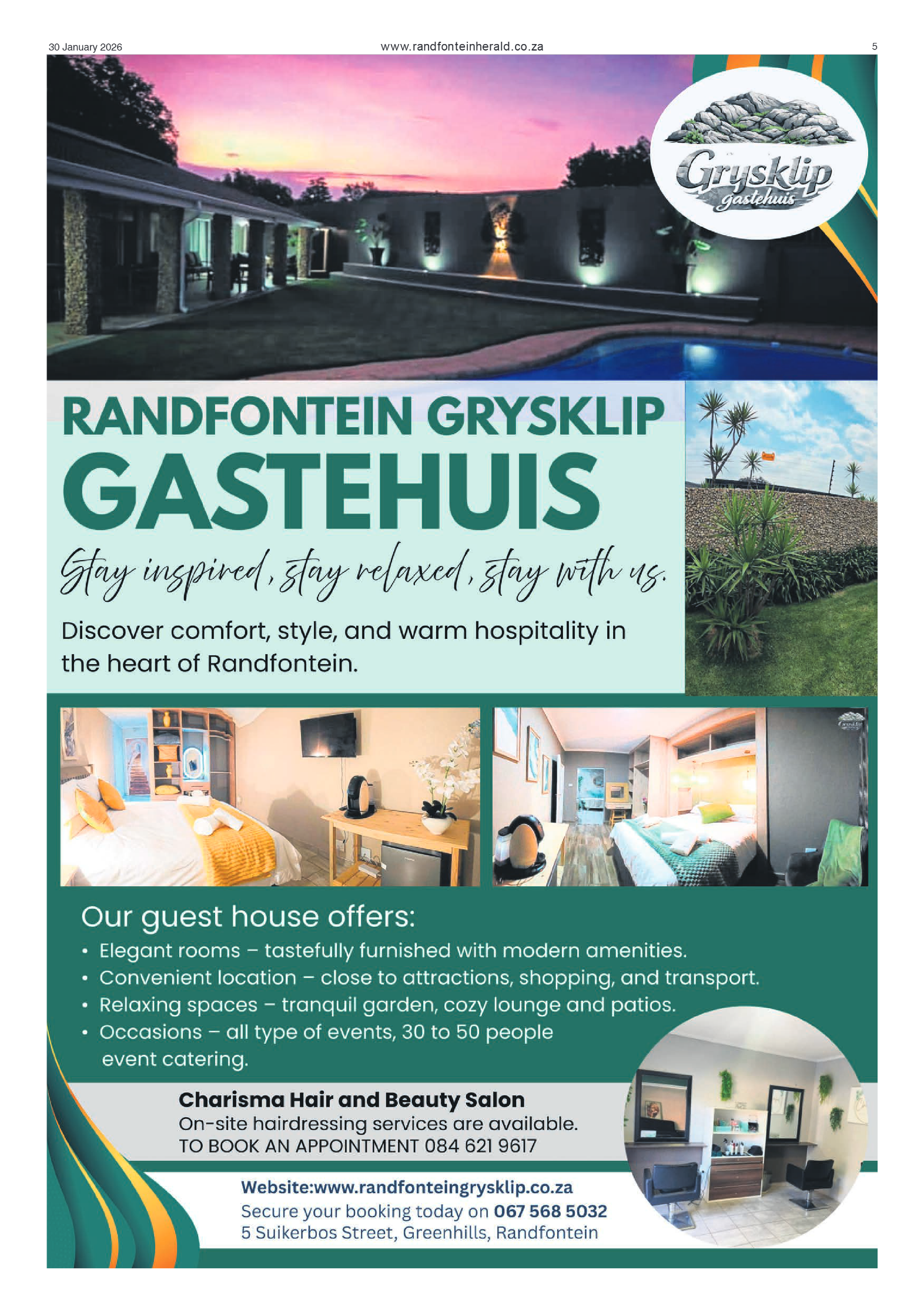 Randfontein Herald 30 Janaury 2026 page 5