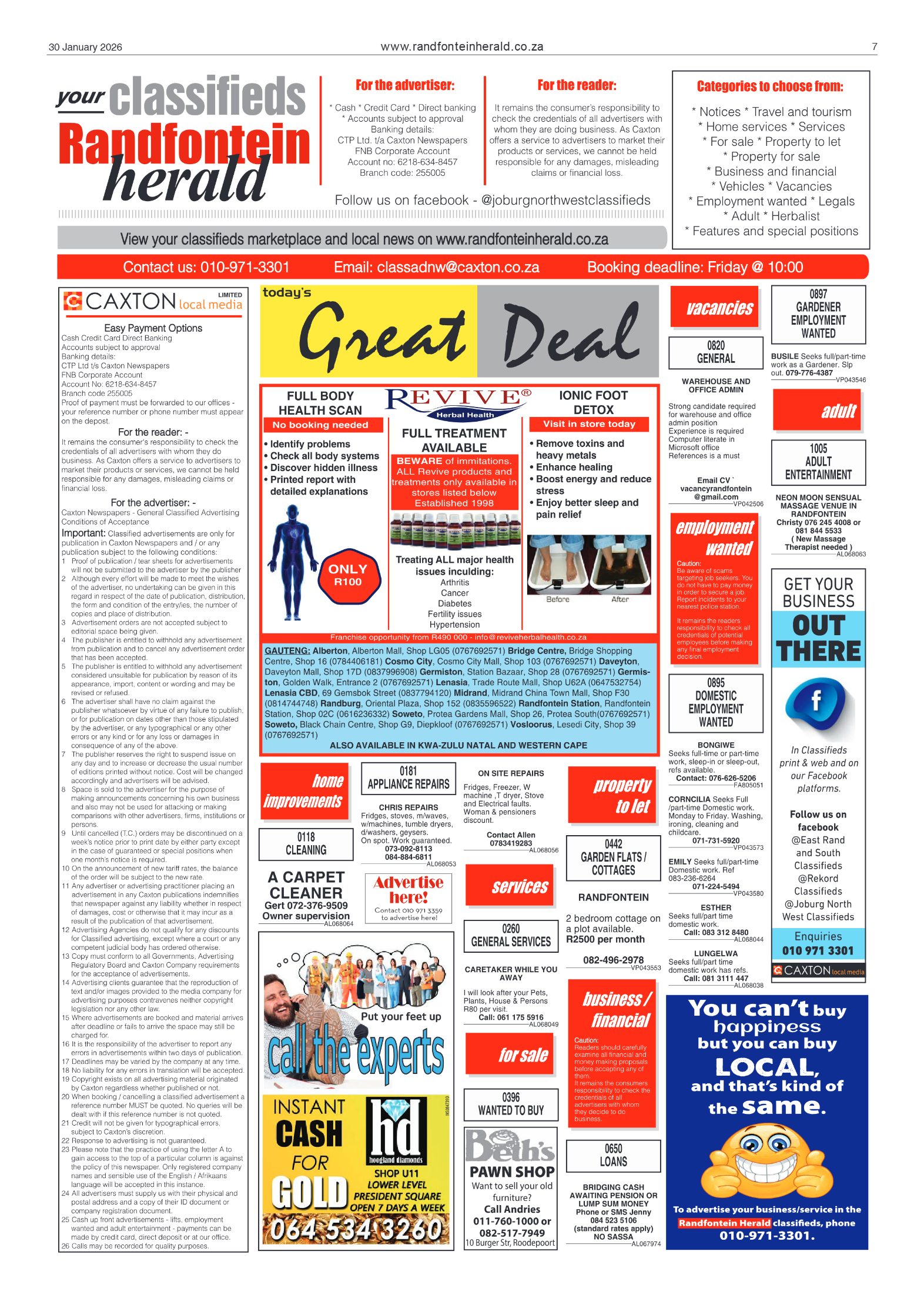 Randfontein Herald 30 Janaury 2026 page 7