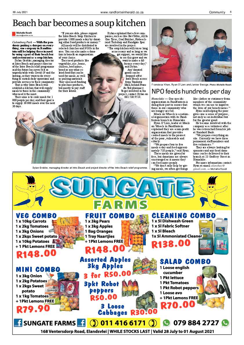 Randfontein Herald 30 July 2021 page 5