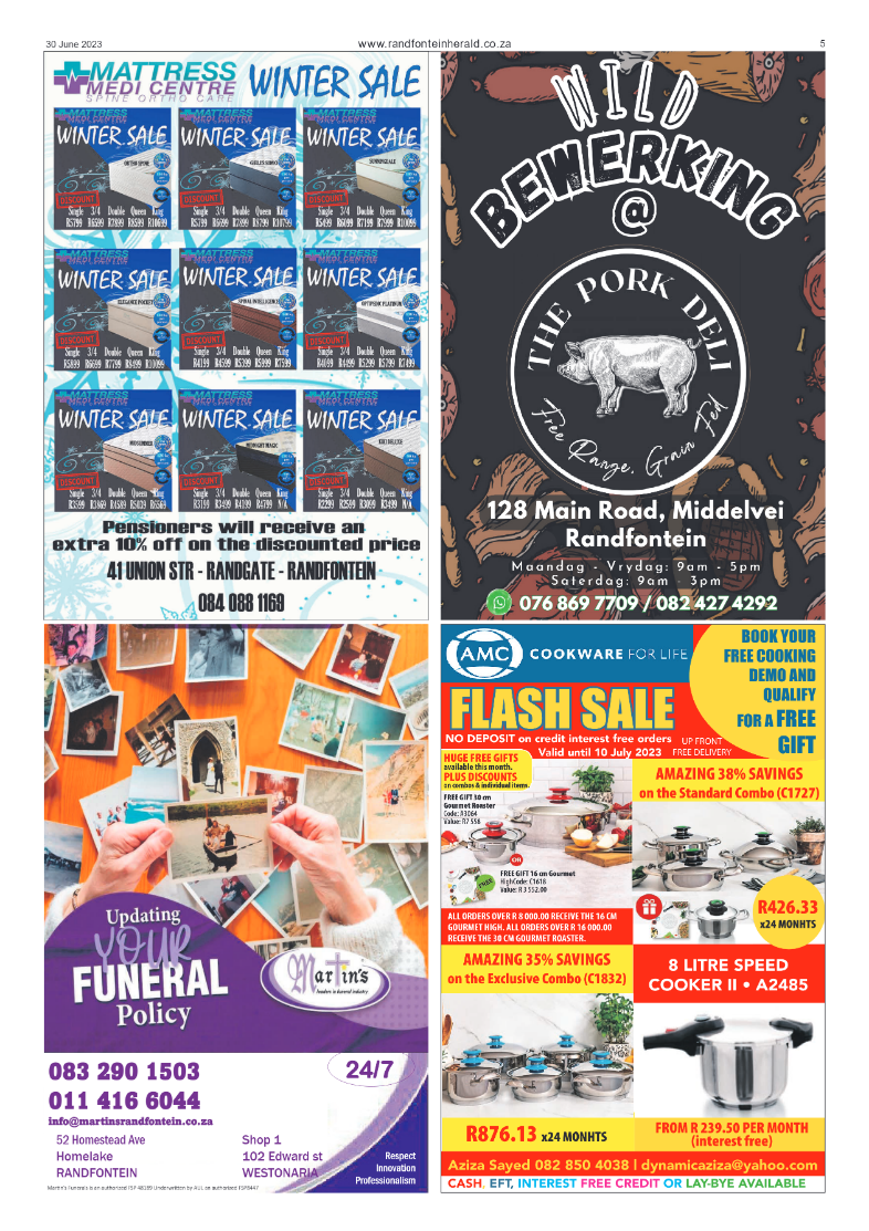 Randfontein Herald 30 June 2023 page 5