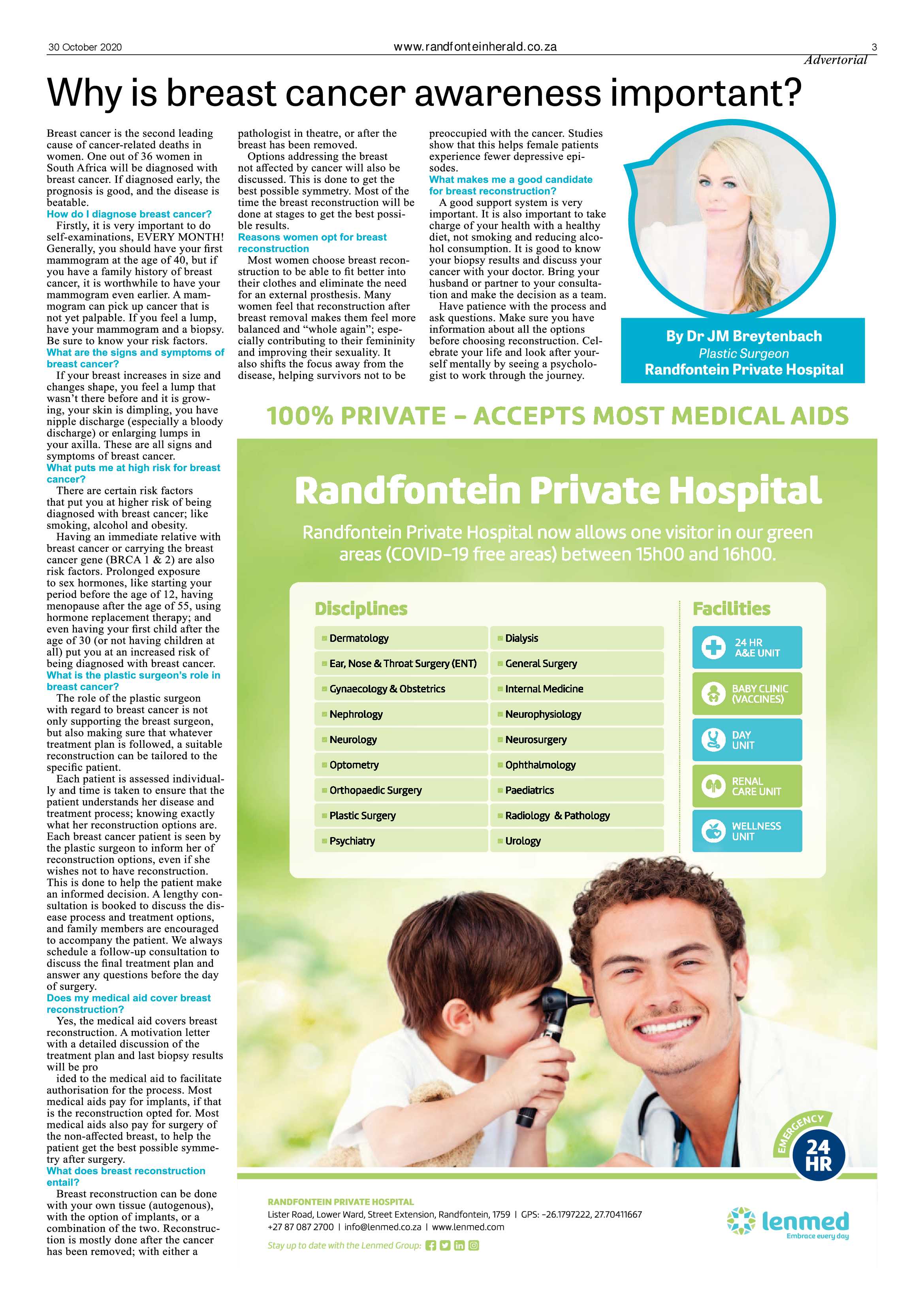 Randfontein Herald 30 October 2020 page 3