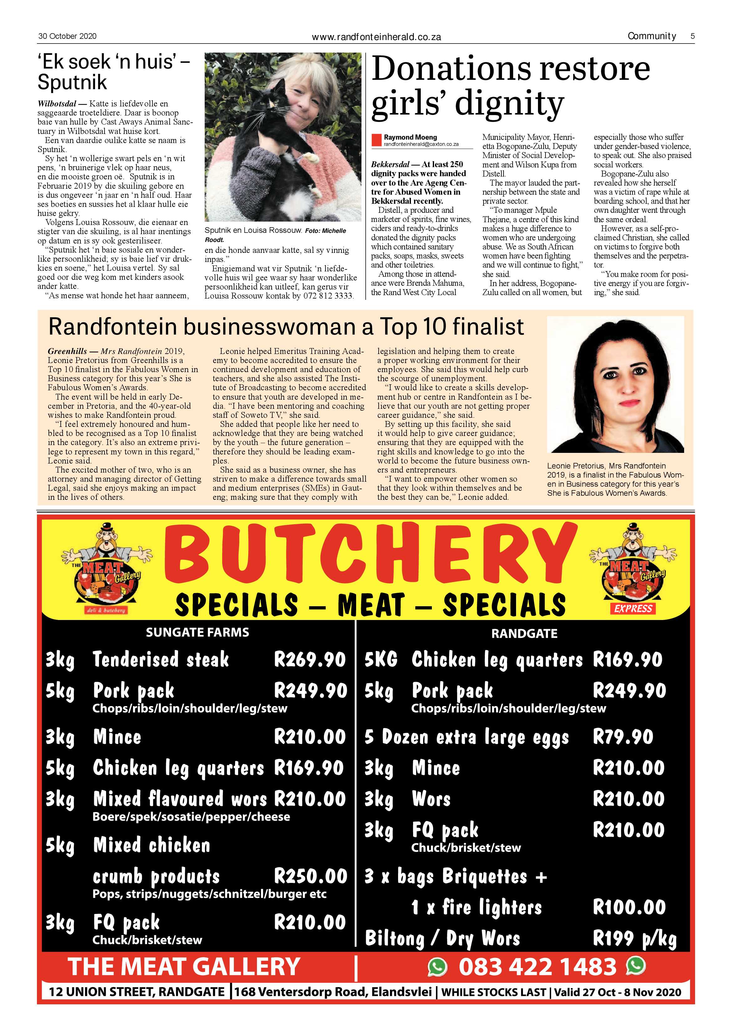 Randfontein Herald 30 October 2020 page 5