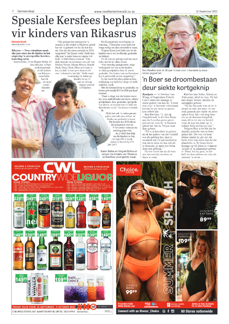 Randfontein Herald 30 September 2022 page 2