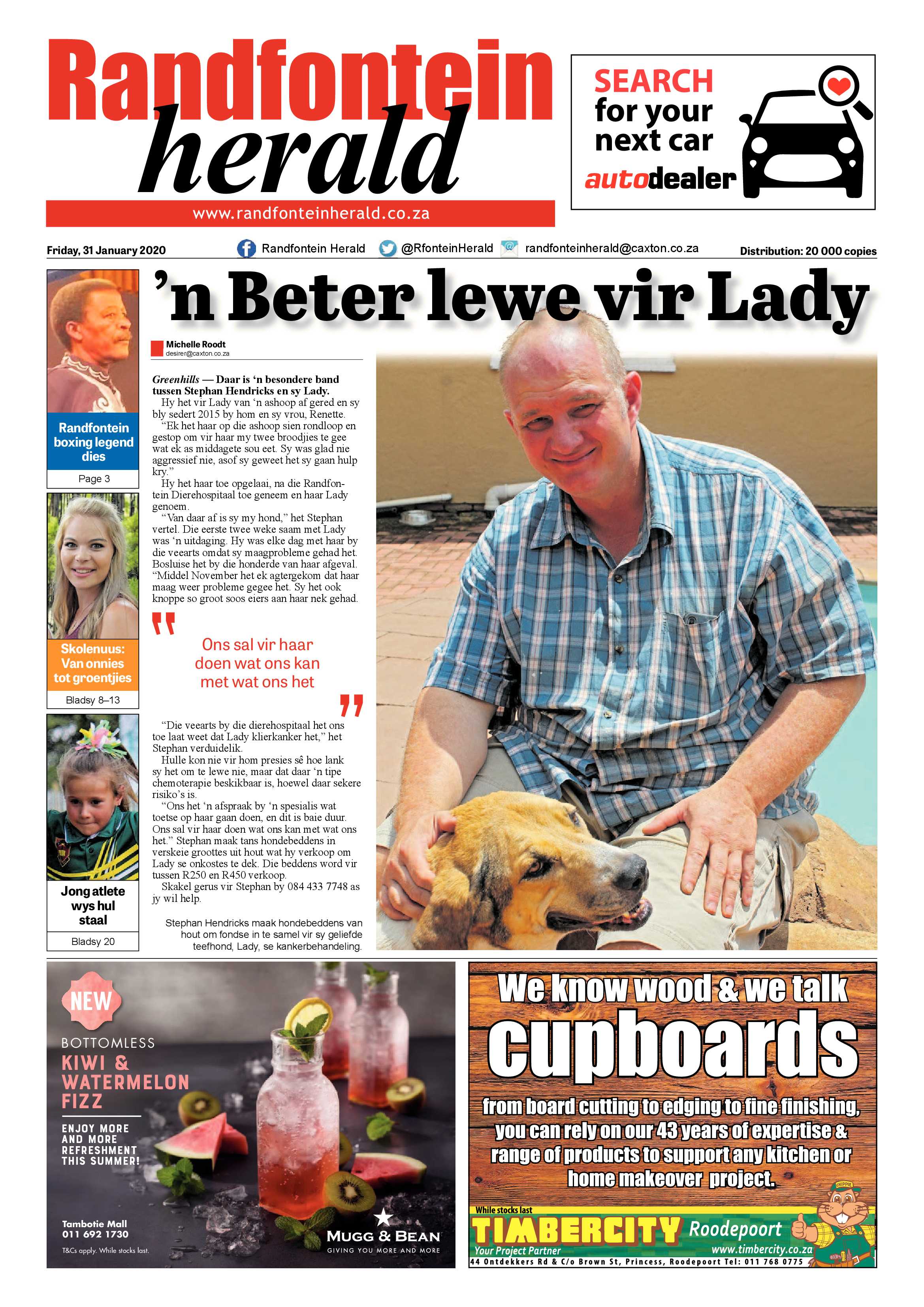 Randfontein Herald 31 January 2020 page 1