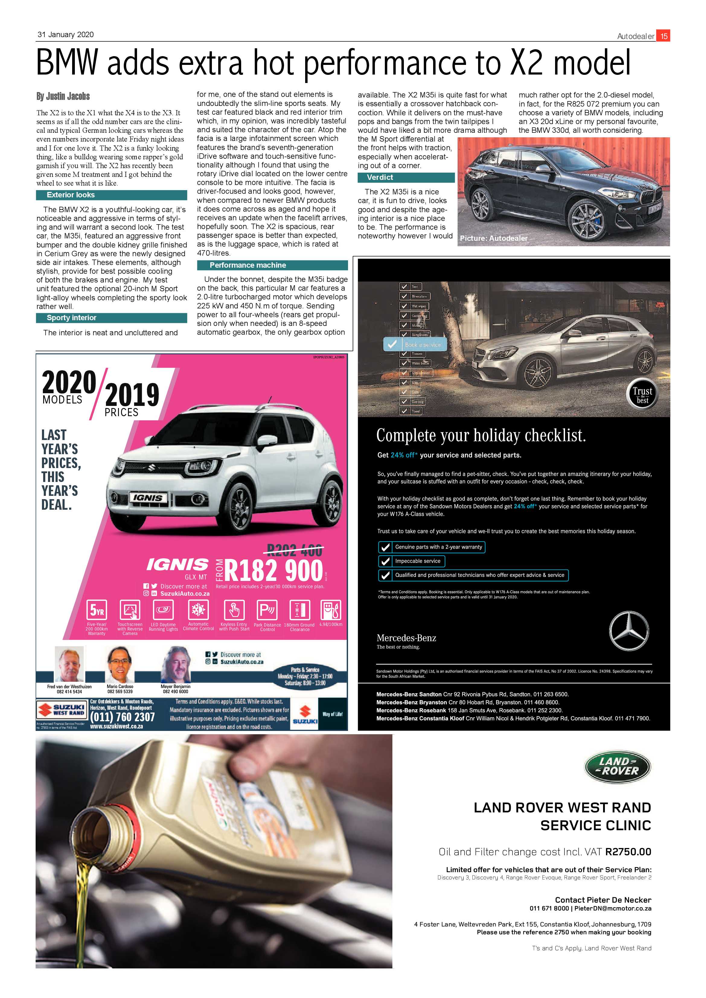 Randfontein Herald 31 January 2020 page 15