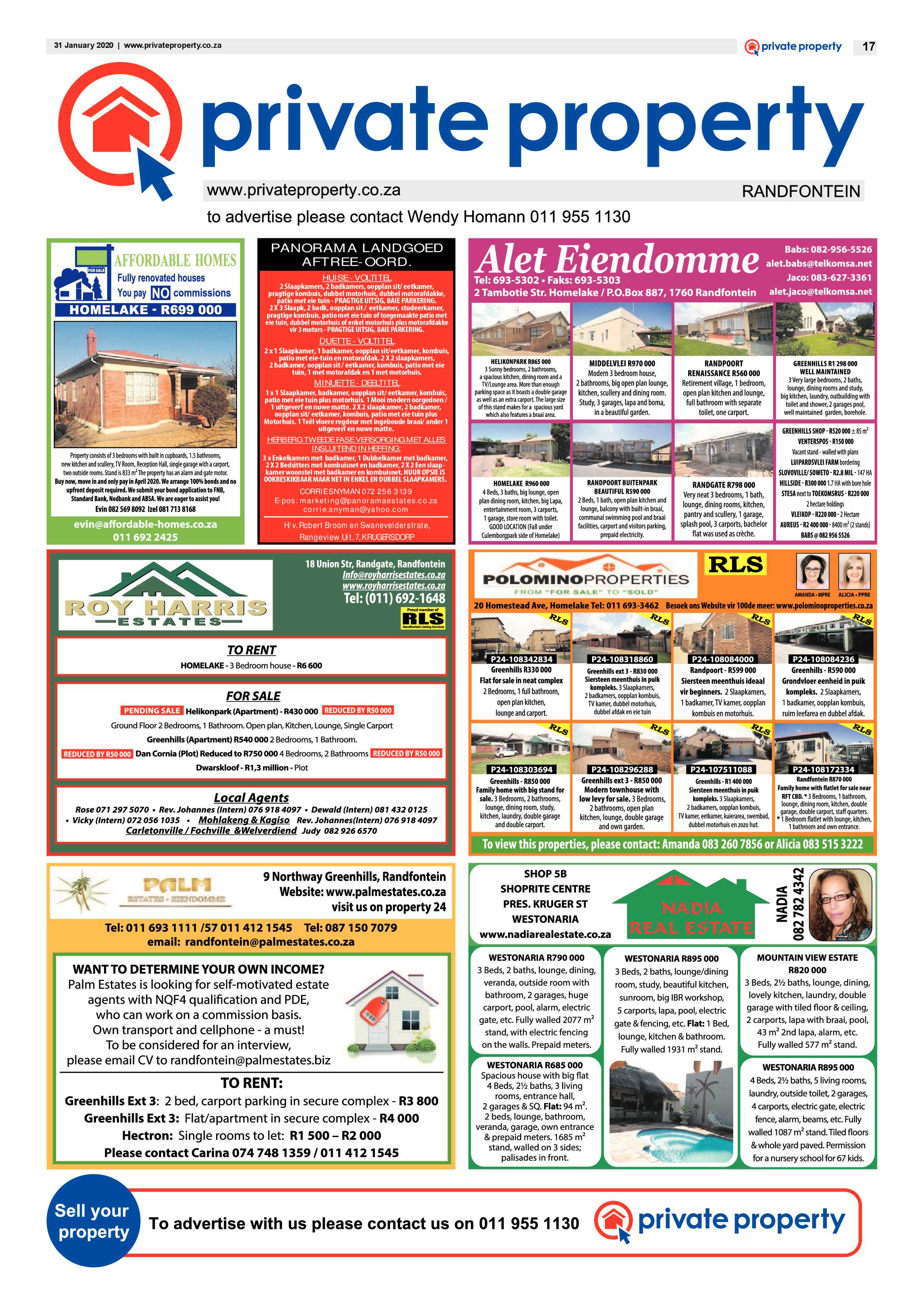 Randfontein Herald 31 January 2020 page 17