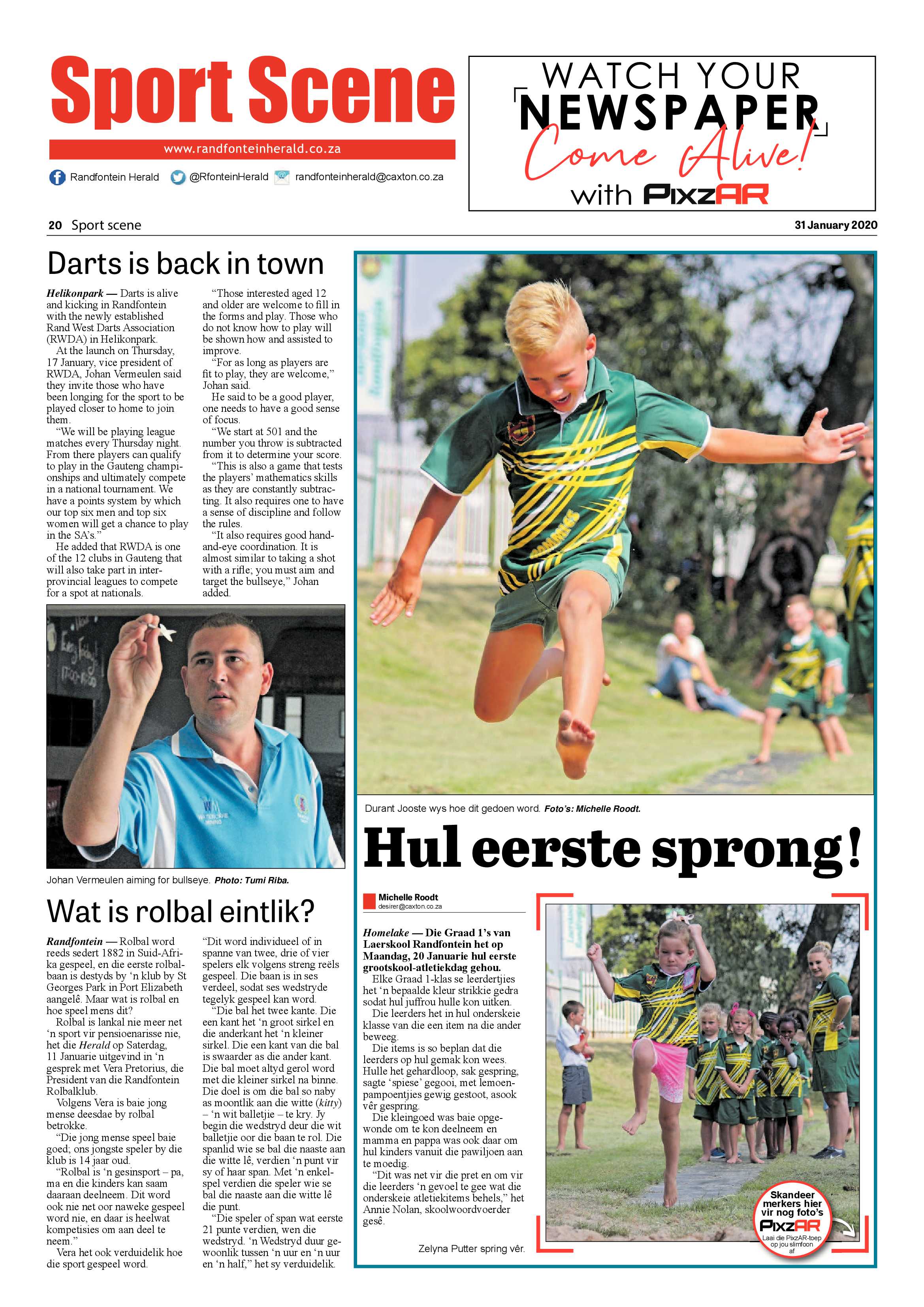Randfontein Herald 31 January 2020 page 20