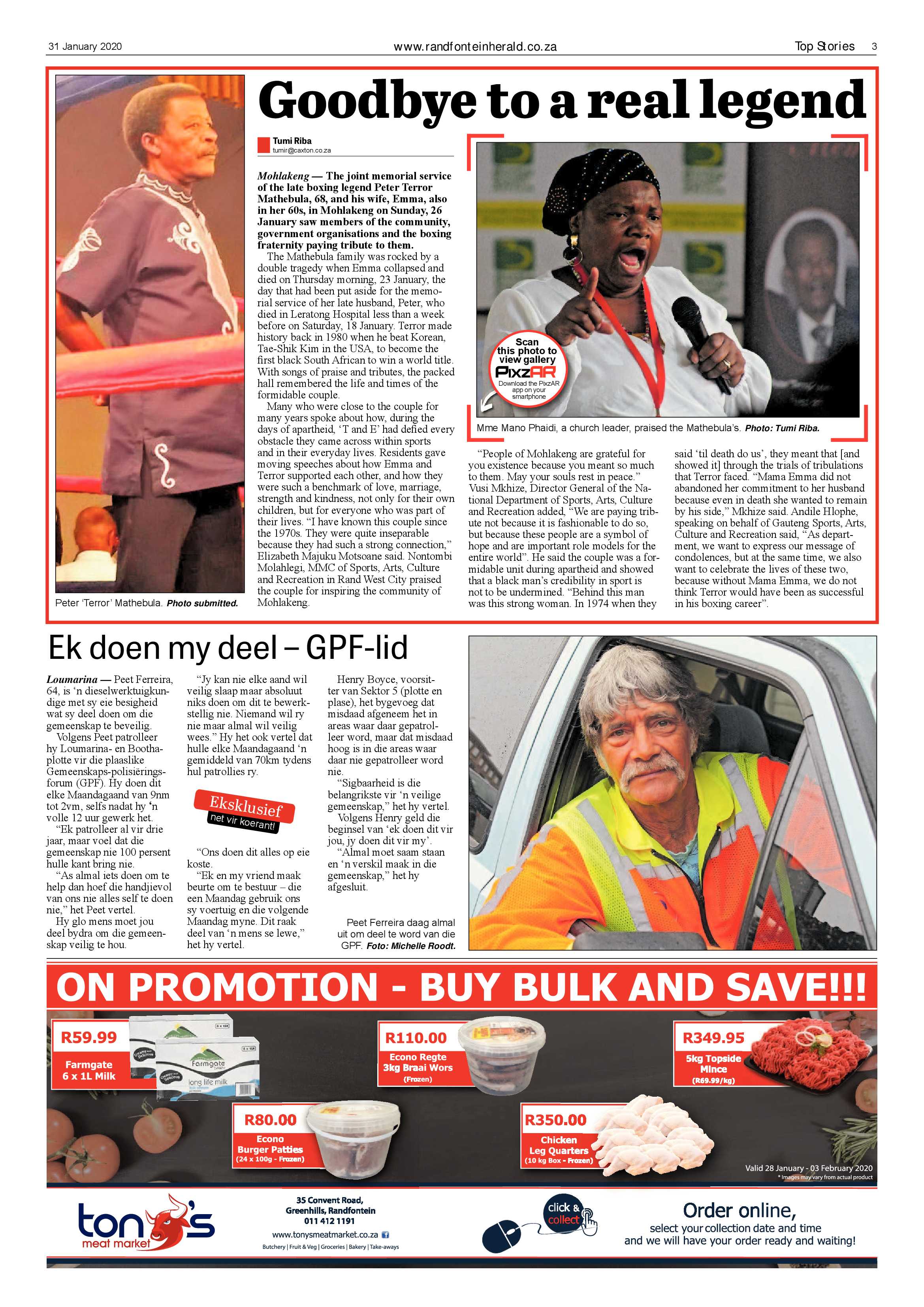 Randfontein Herald 31 January 2020 page 3
