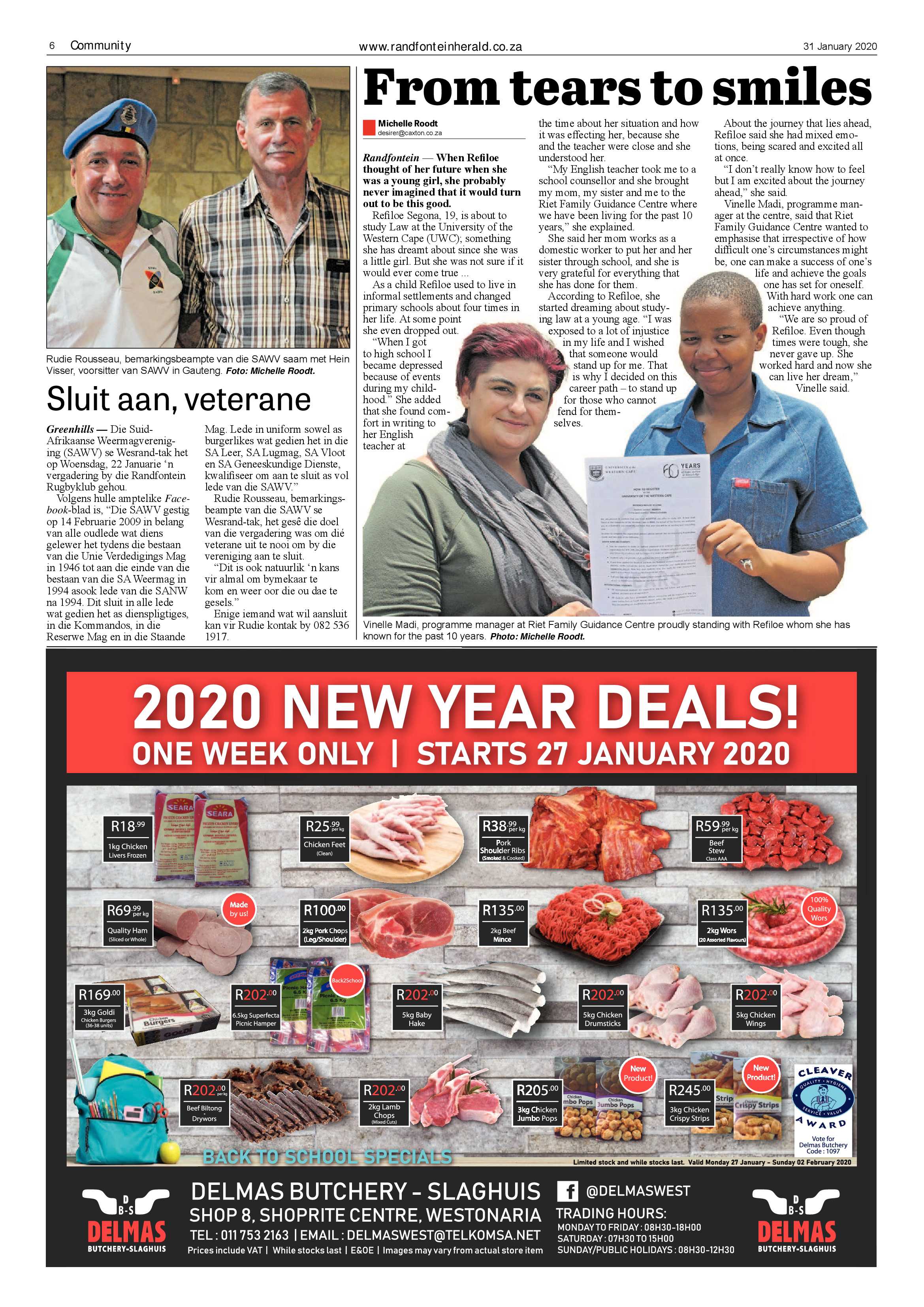 Randfontein Herald 31 January 2020 page 6