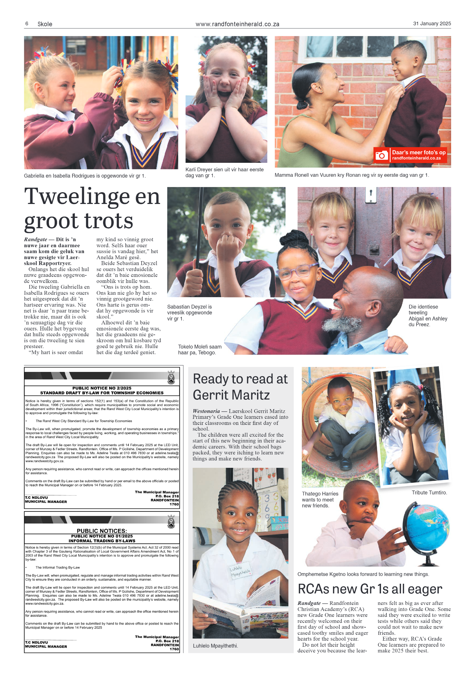 Randfontein Herald 31 January 2025 page 6
