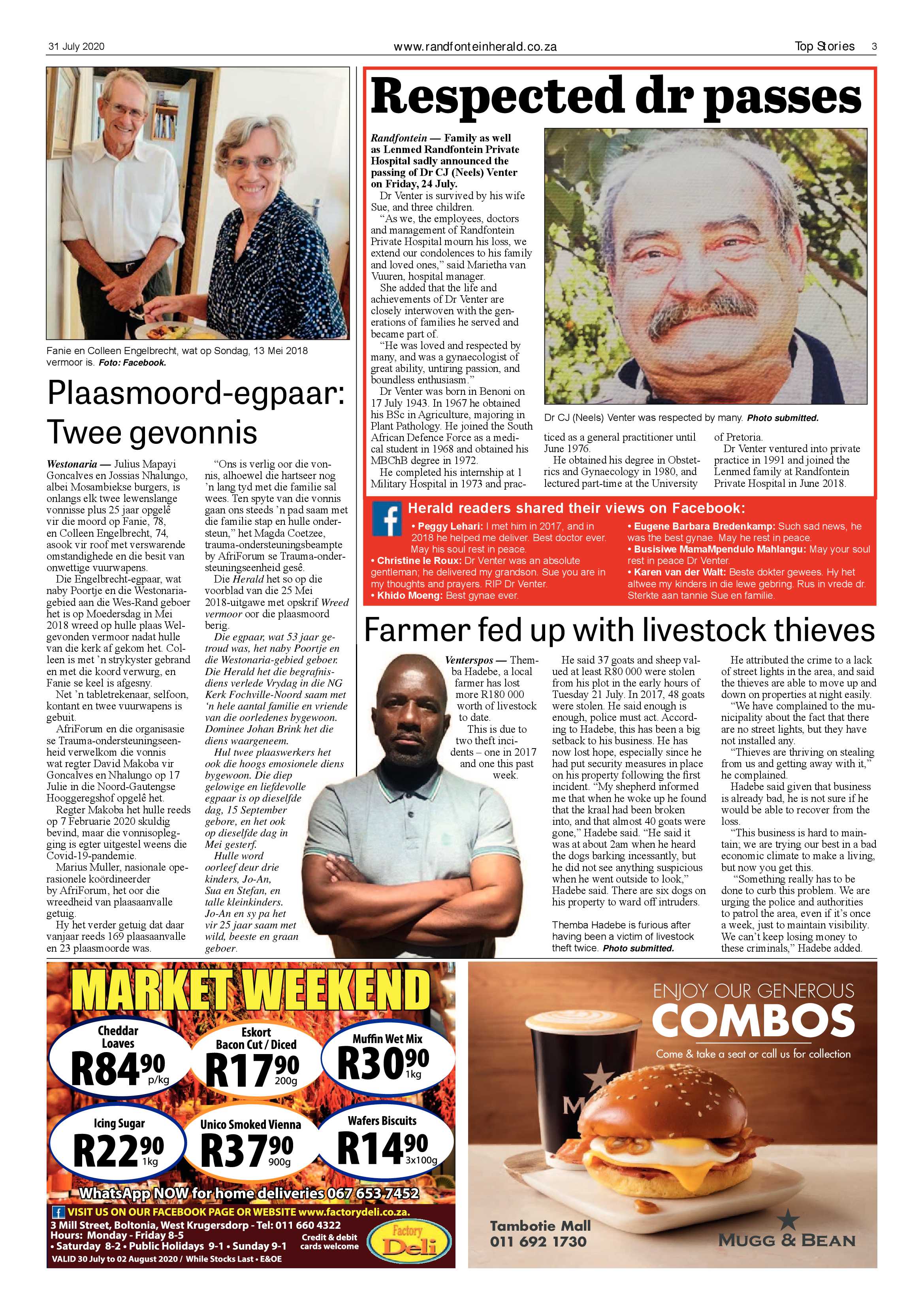 Randfontein Herald 31 July 2020 page 3