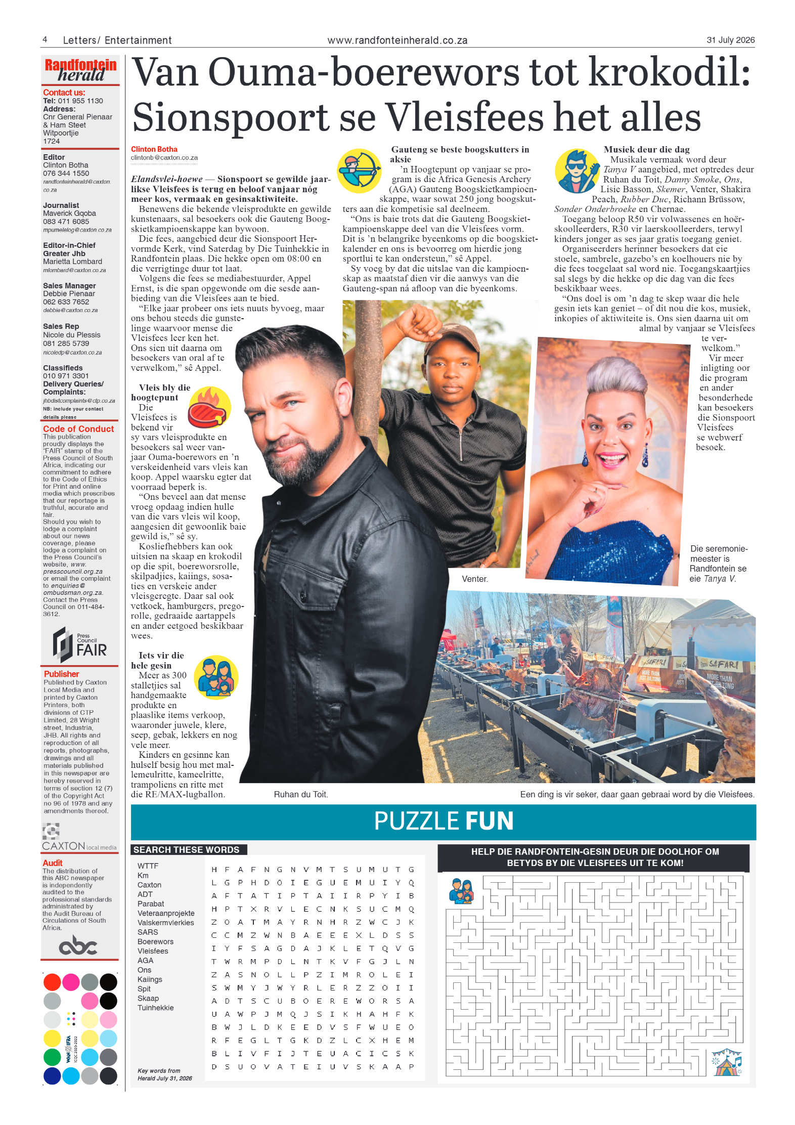 Randfontein Herald 31 July 2026 page 4