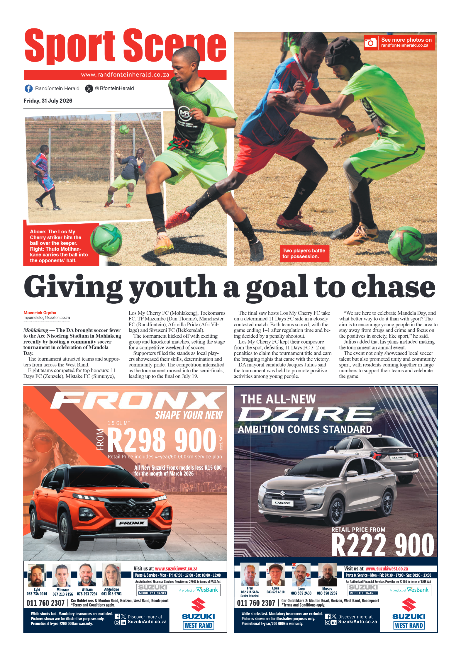 Randfontein Herald 31 July 2026 page 8