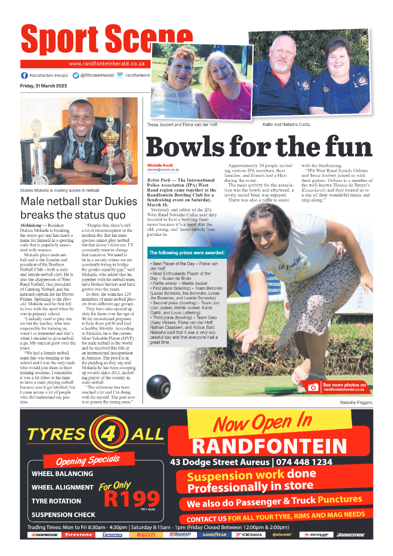 Randfontein Herald 31 March 2023 page 12