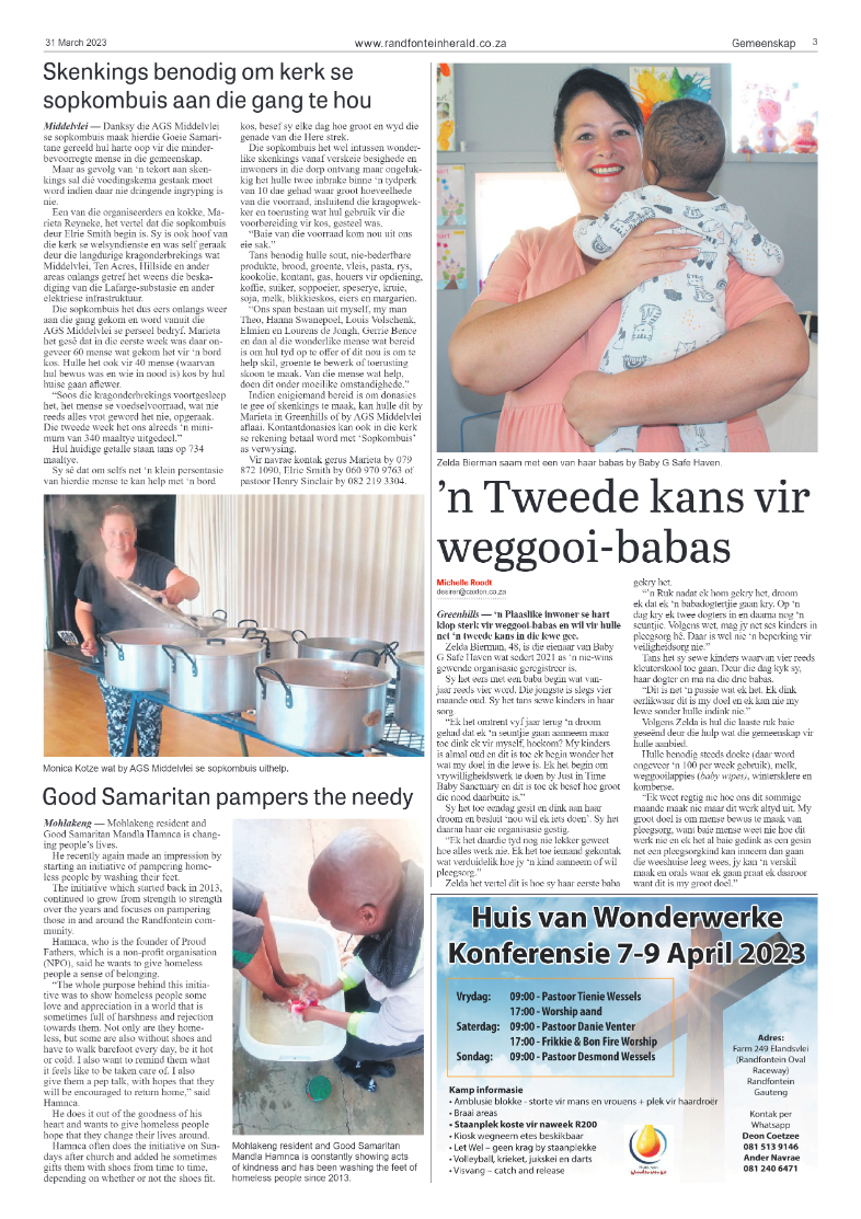 Randfontein Herald 31 March 2023 page 3