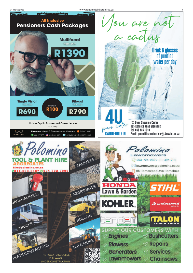 Randfontein Herald 31 March 2023 page 5