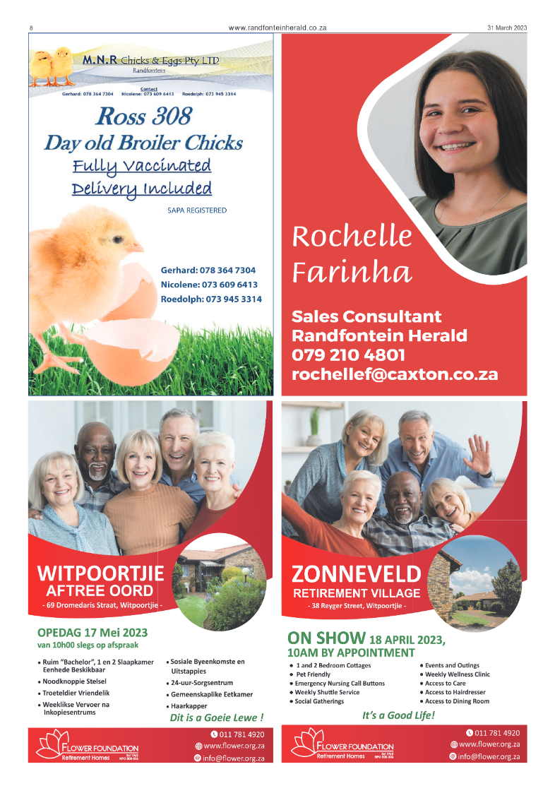 Randfontein Herald 31 March 2023 page 8