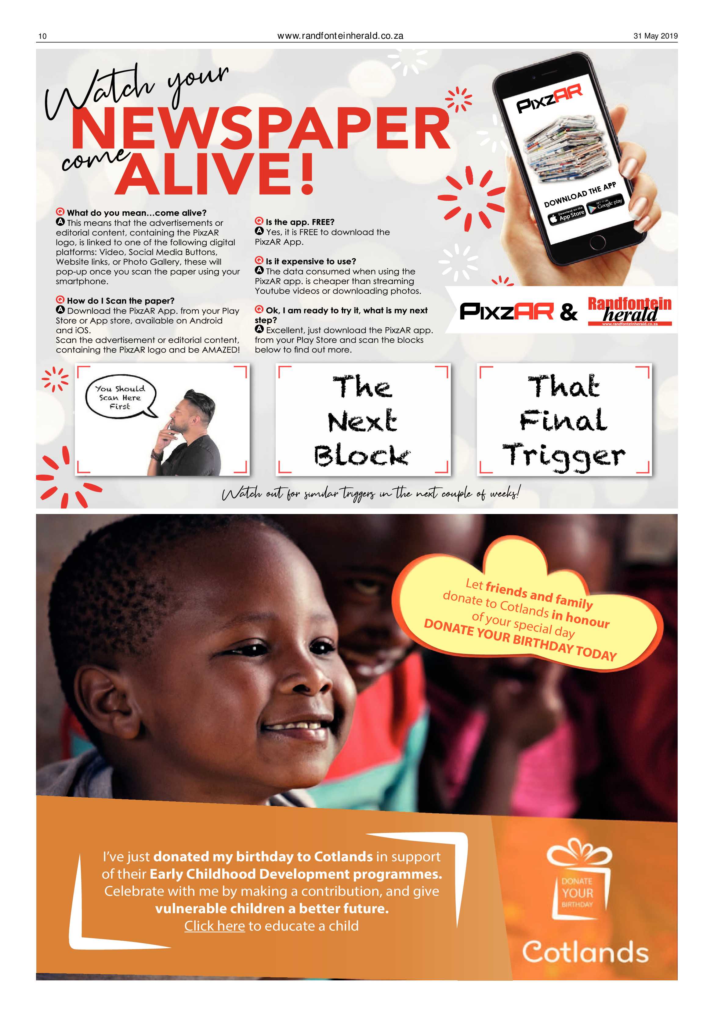 Randfontein Herald 31 May 2019 page 10