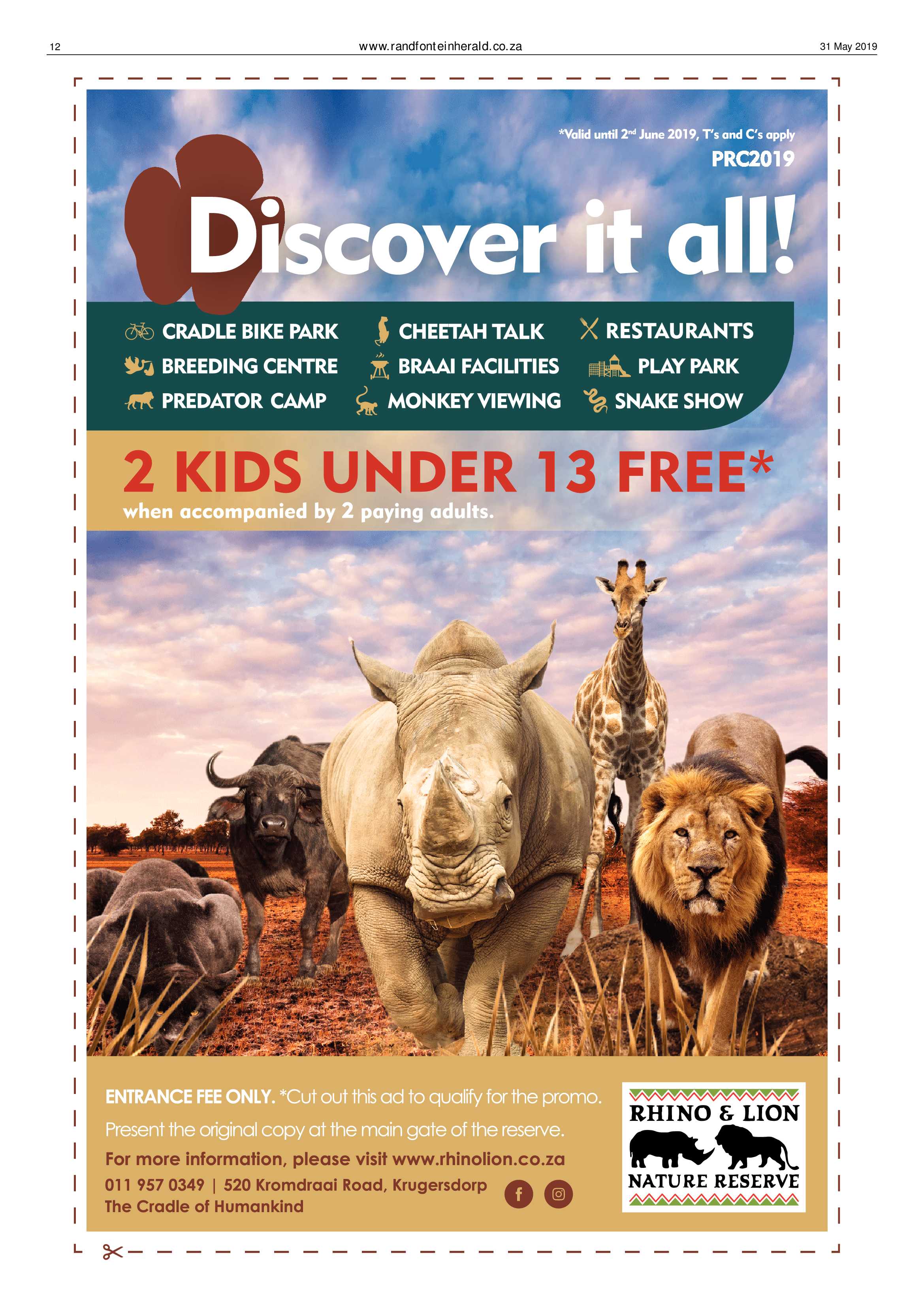 Randfontein Herald 31 May 2019 page 12