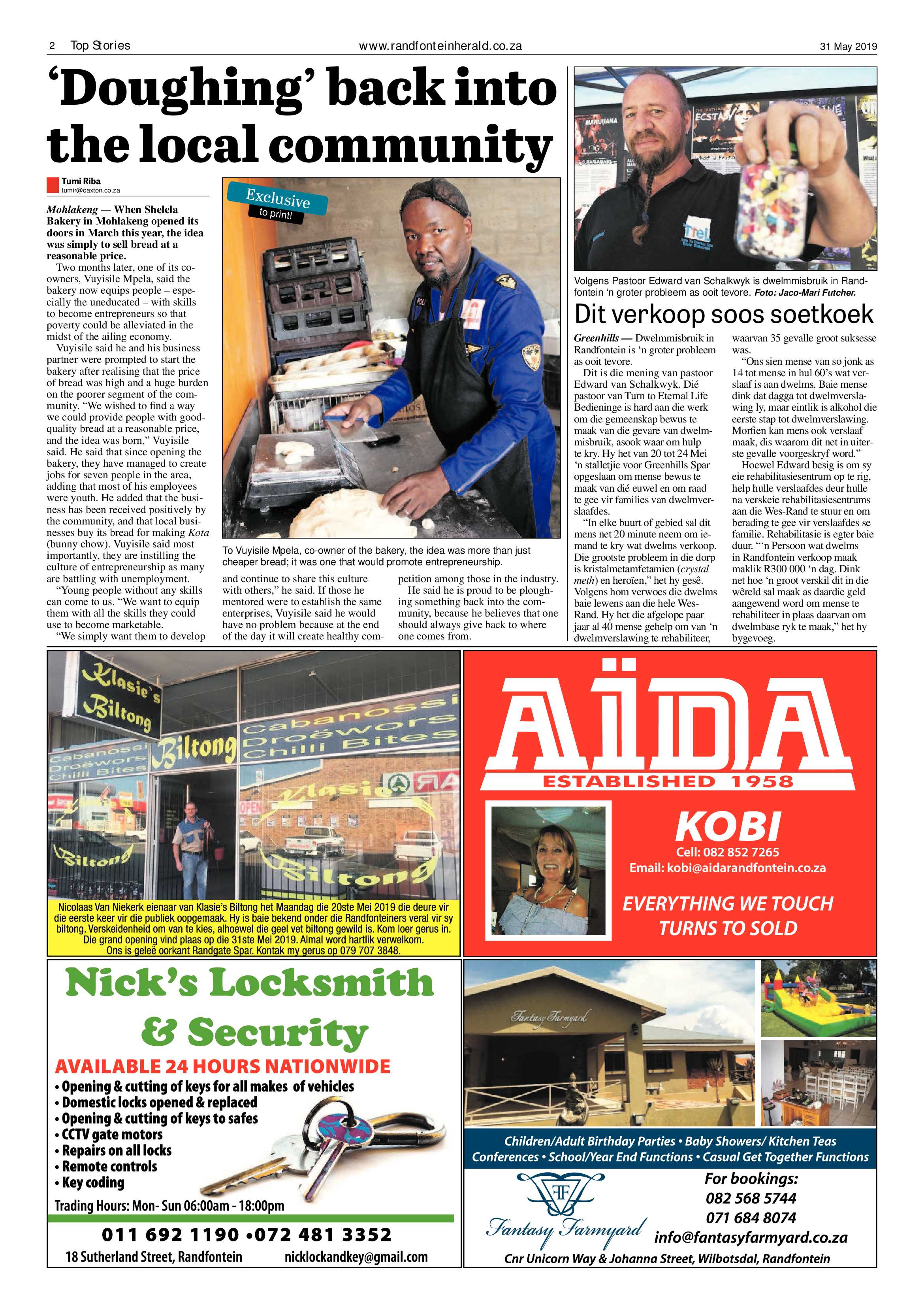 Randfontein Herald 31 May 2019 page 2