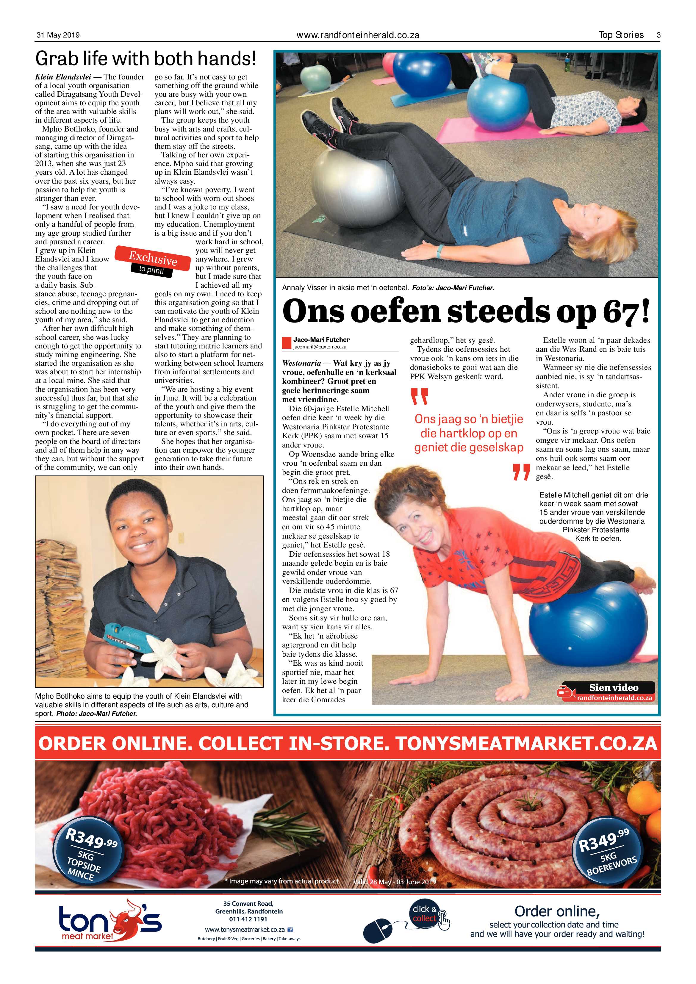 Randfontein Herald 31 May 2019 page 3
