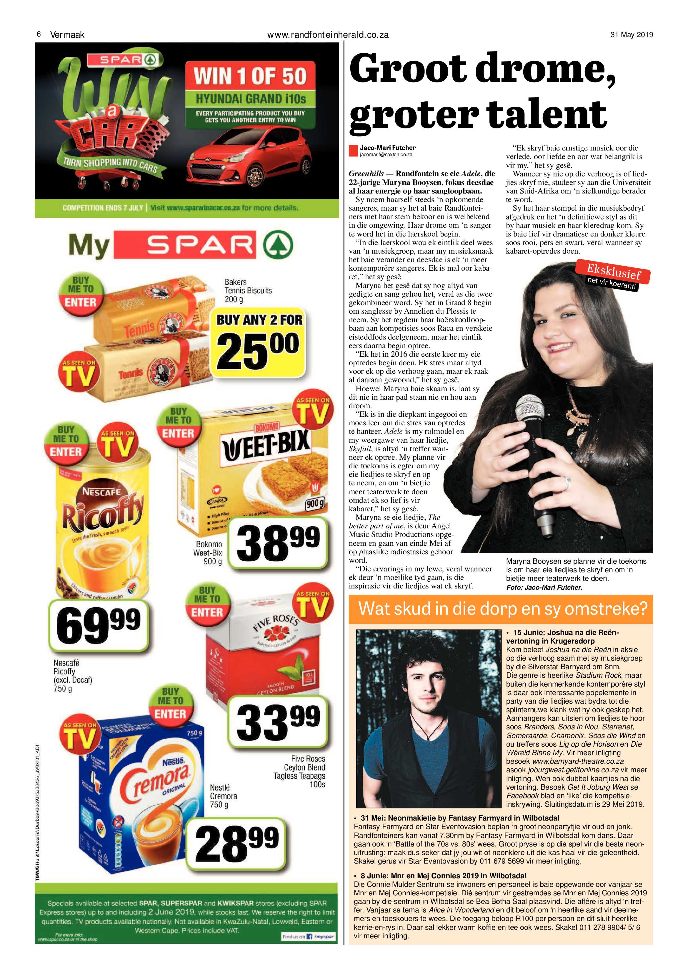 Randfontein Herald 31 May 2019 page 6