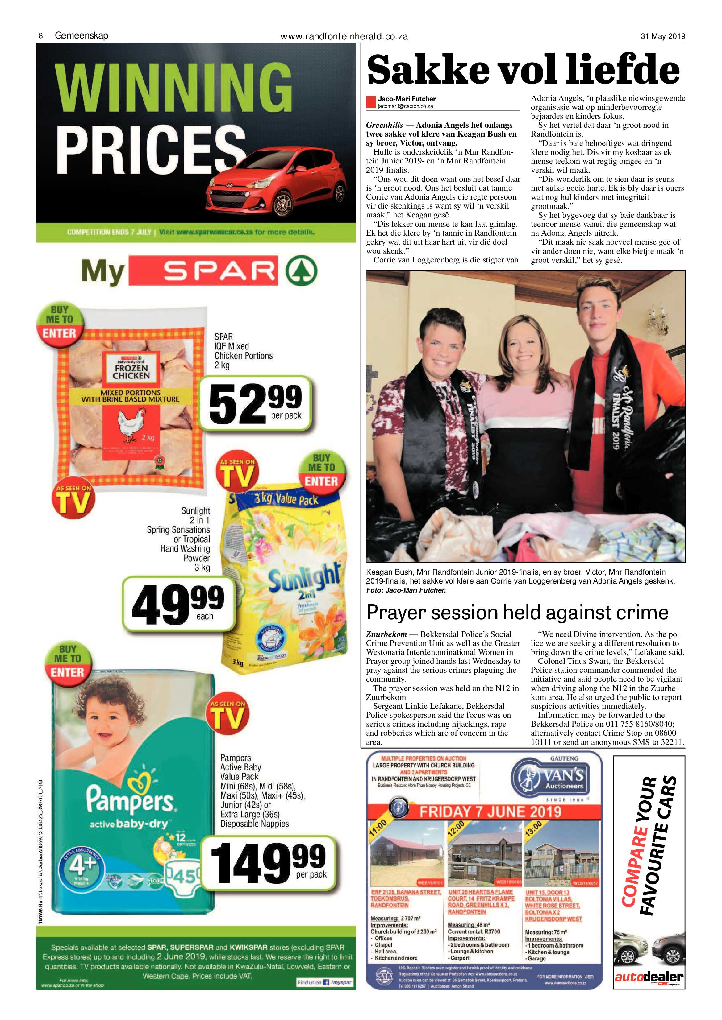 Randfontein Herald 31 May 2019 page 8