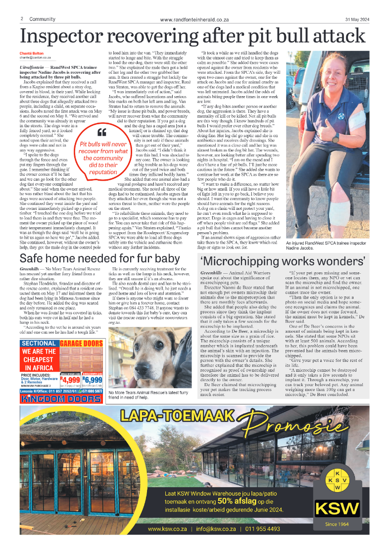Randfontein Herald 31 May 2024 page 2