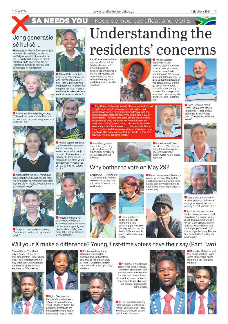 Randfontein Herald 31 May 2024 page 3