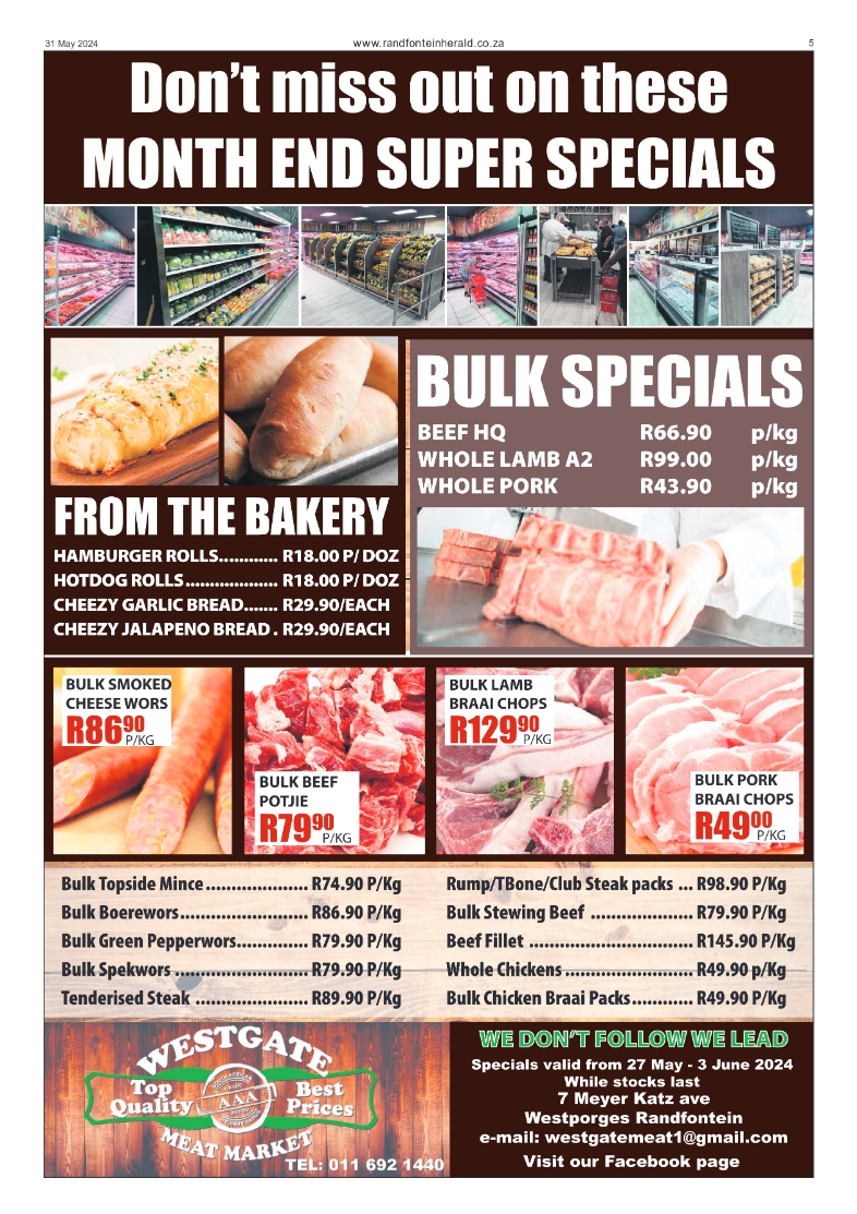 Randfontein Herald 31 May 2024 page 5