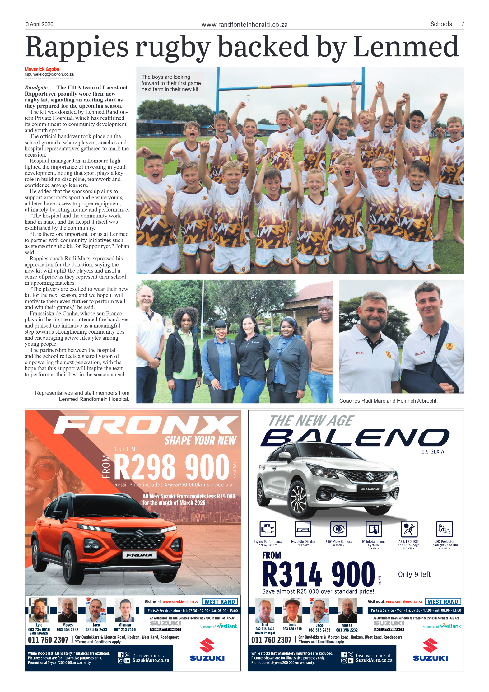 Randfontein Herald 3 April 2026 page 7