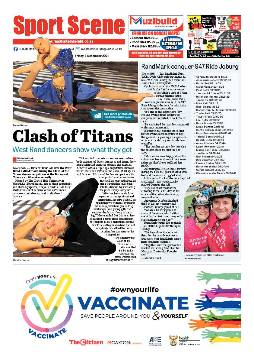 Randfontein Herald 3 December 2021 page 16