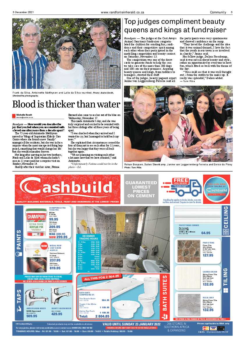 Randfontein Herald 3 December 2021 page 5