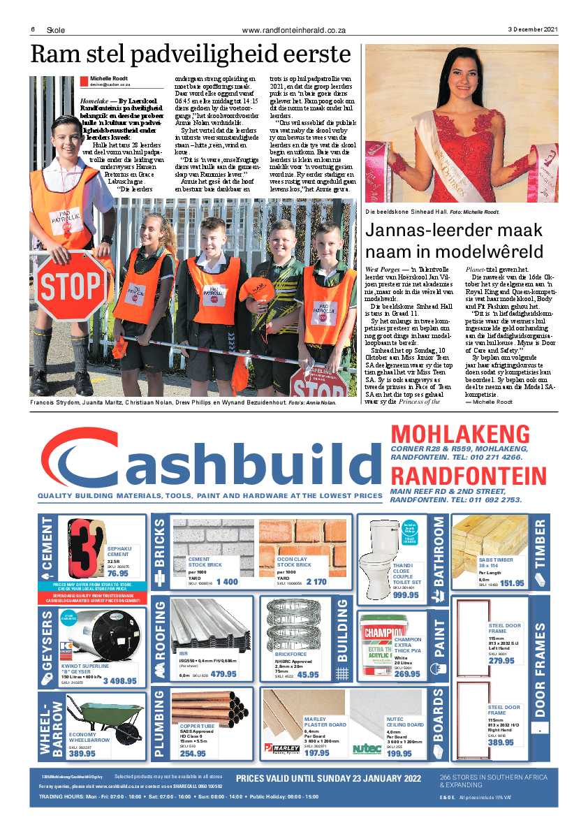 Randfontein Herald 3 December 2021 page 6
