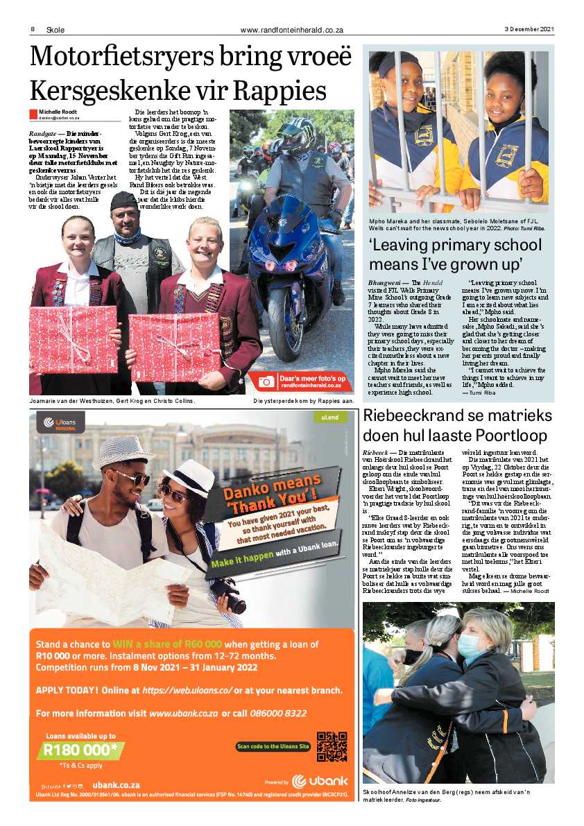 Randfontein Herald 3 December 2021 page 8