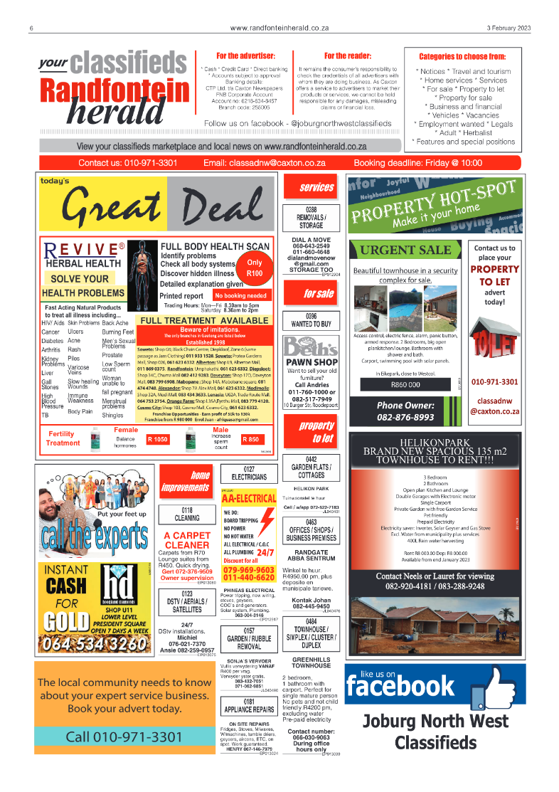 Randfontein Herald 3 February 2023 page 6