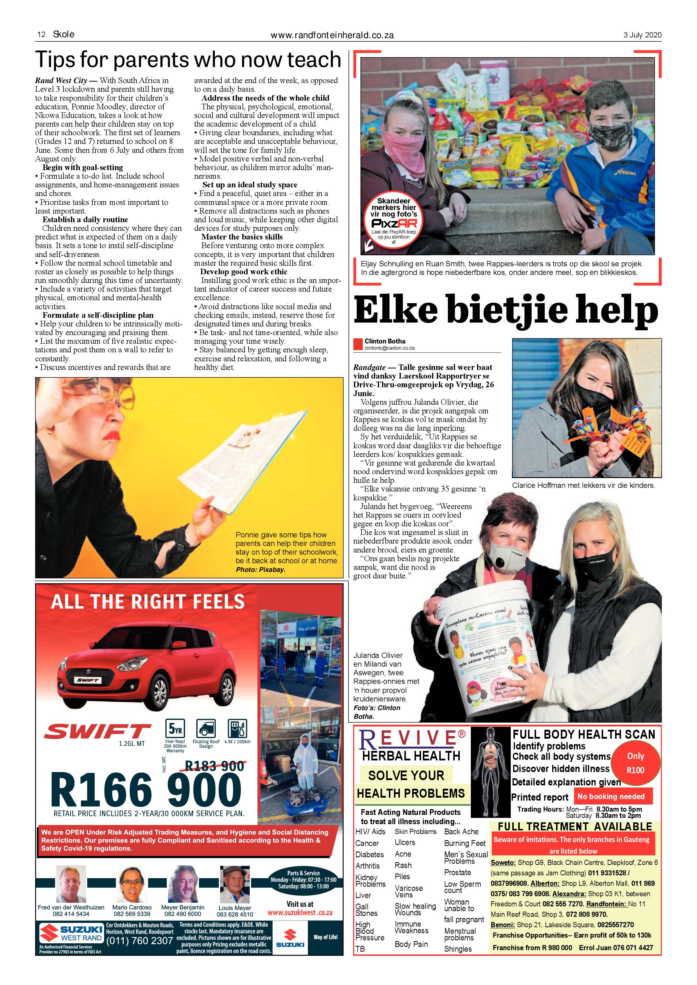 Randfontein Herald 3 July 2020 page 12