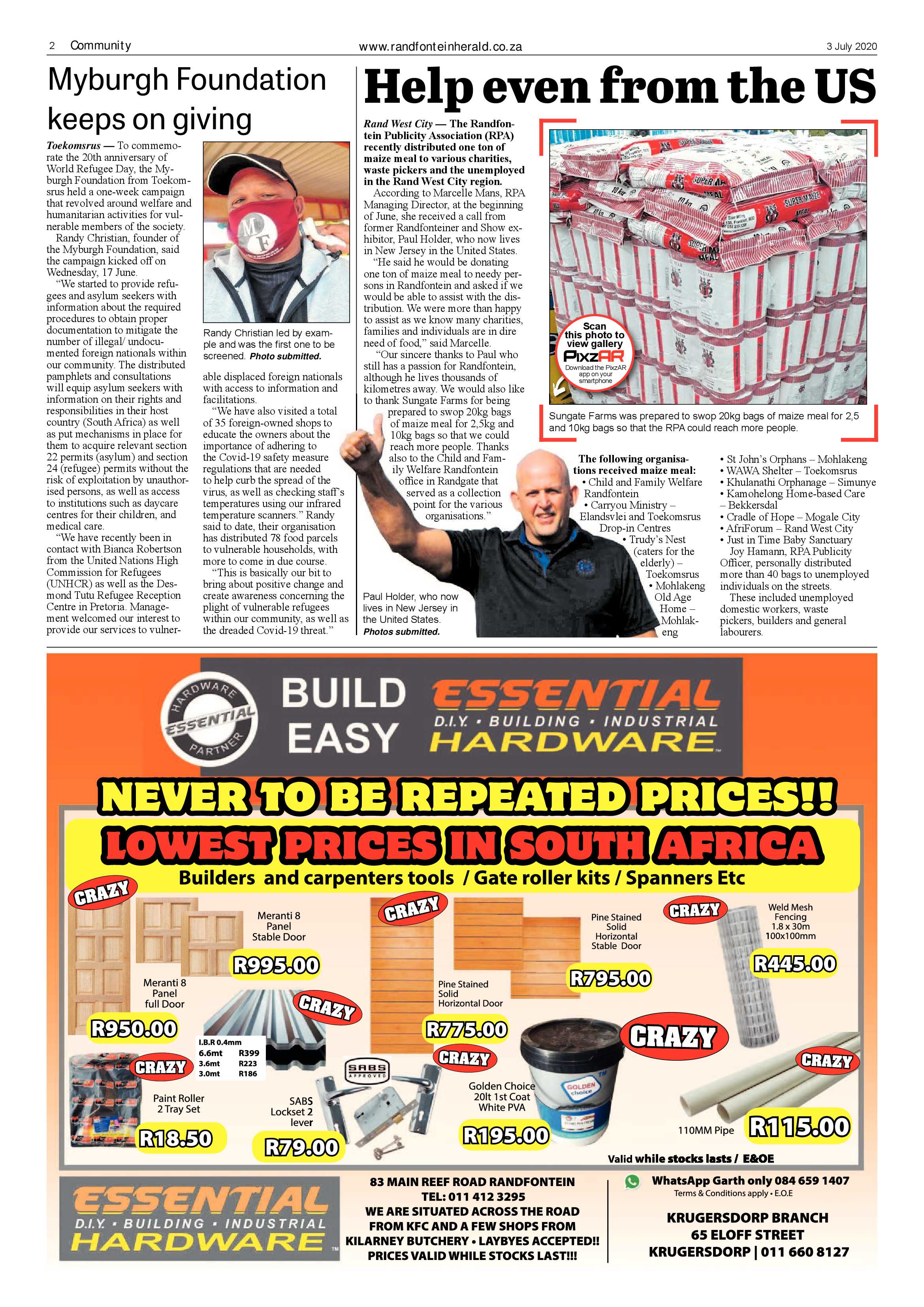 Randfontein Herald 3 July 2020 page 2